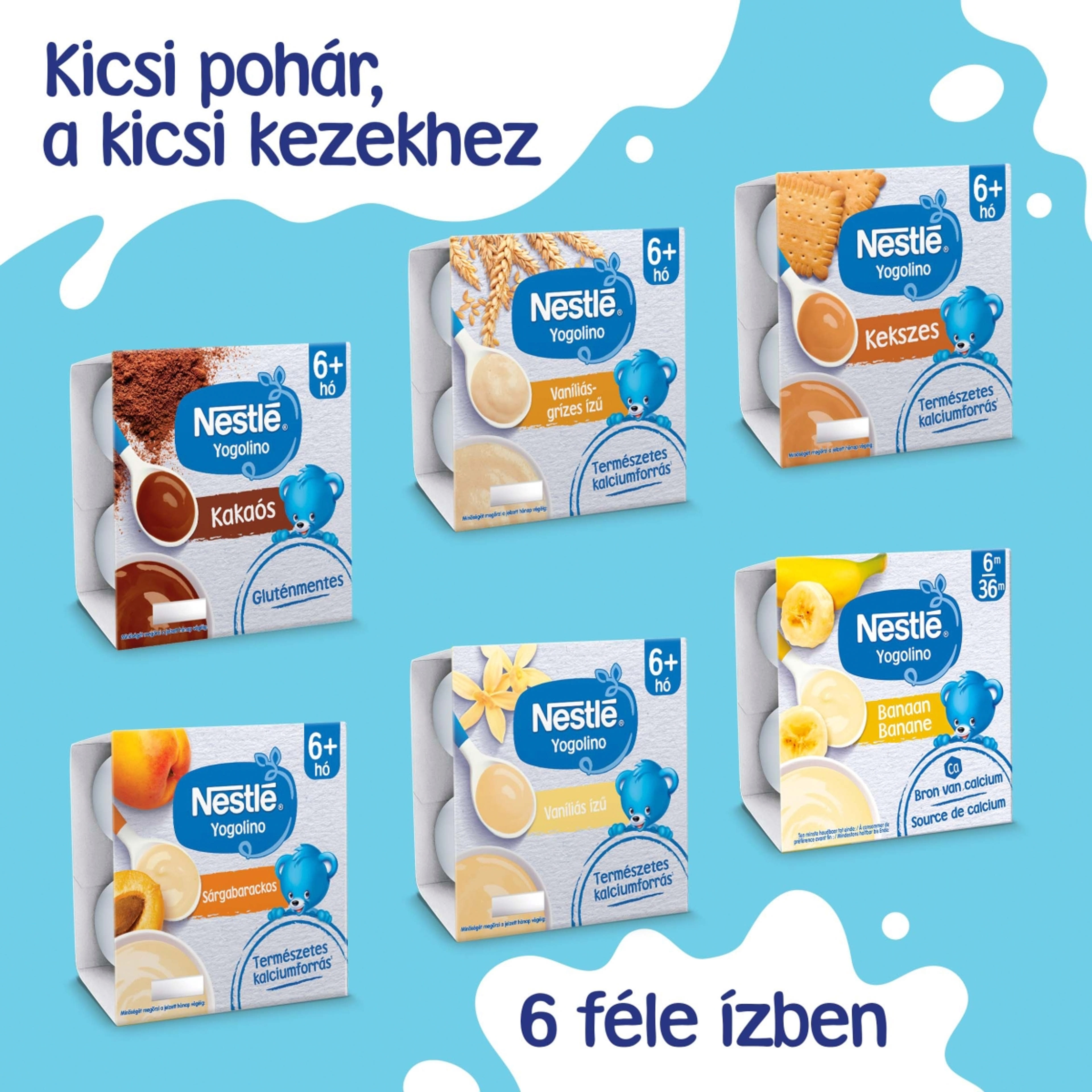Nestlé Yogolino Bébidesszert Grízes Vaníliás 6 Hónapos Kortól 4*100g - 400 g-9