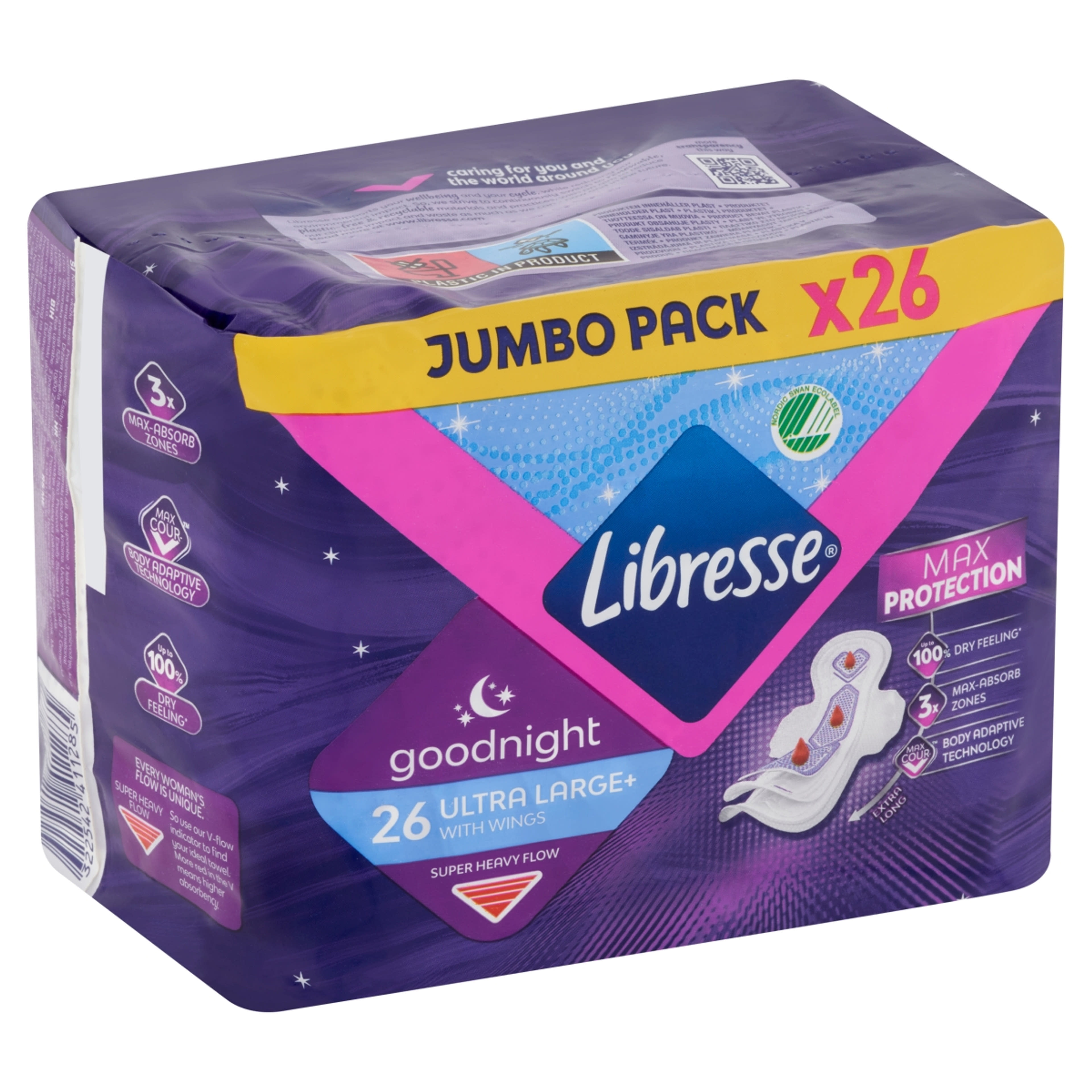 Libresse Ultra Large+ éjszakai egészségügyi betét - 26 db-2