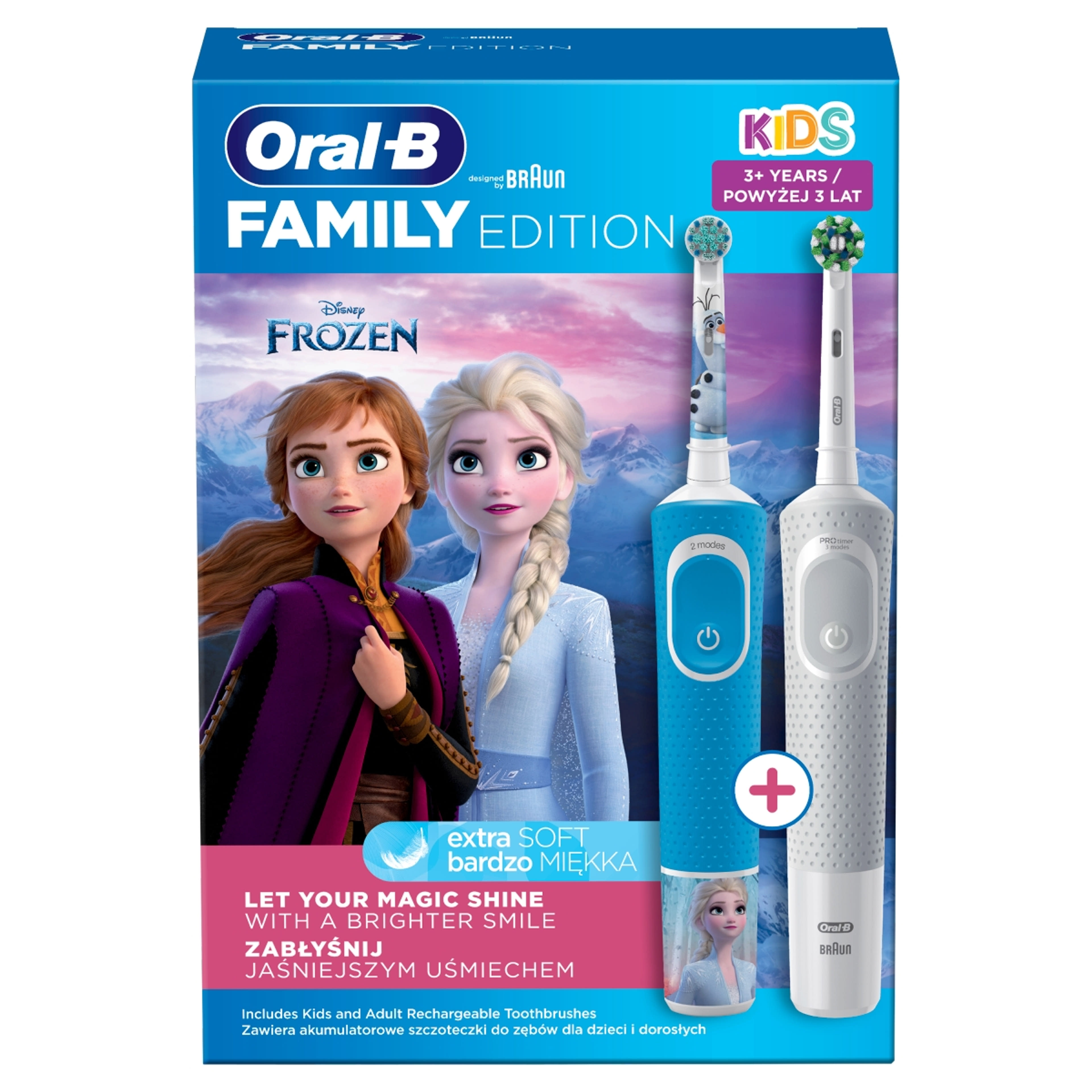 Oral-B elektromos fogkefe Frozen, családi kiszerelés - 2 db-3