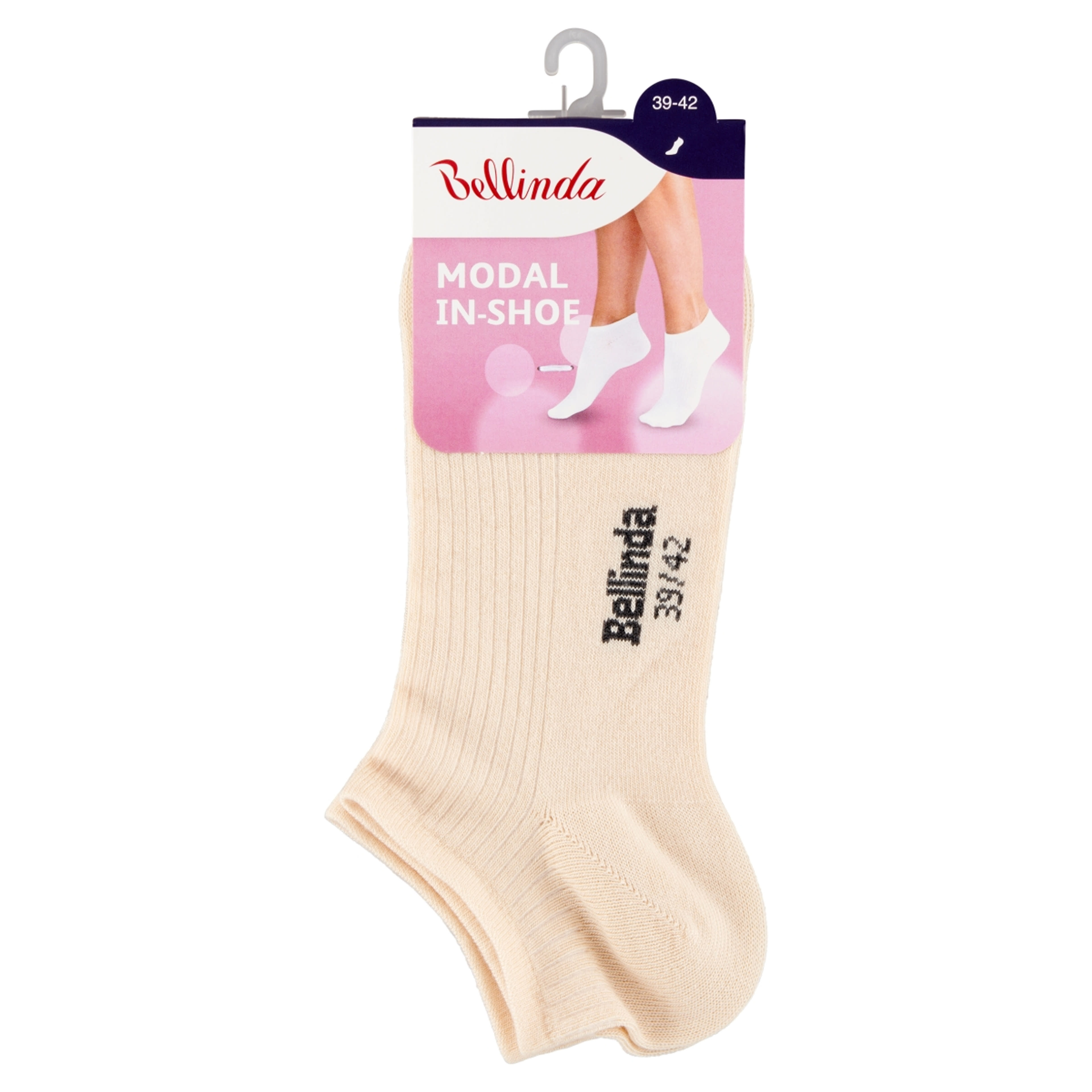 Bellinda In-Shoe Modal női zokni /fekér 39-42 - 1 db