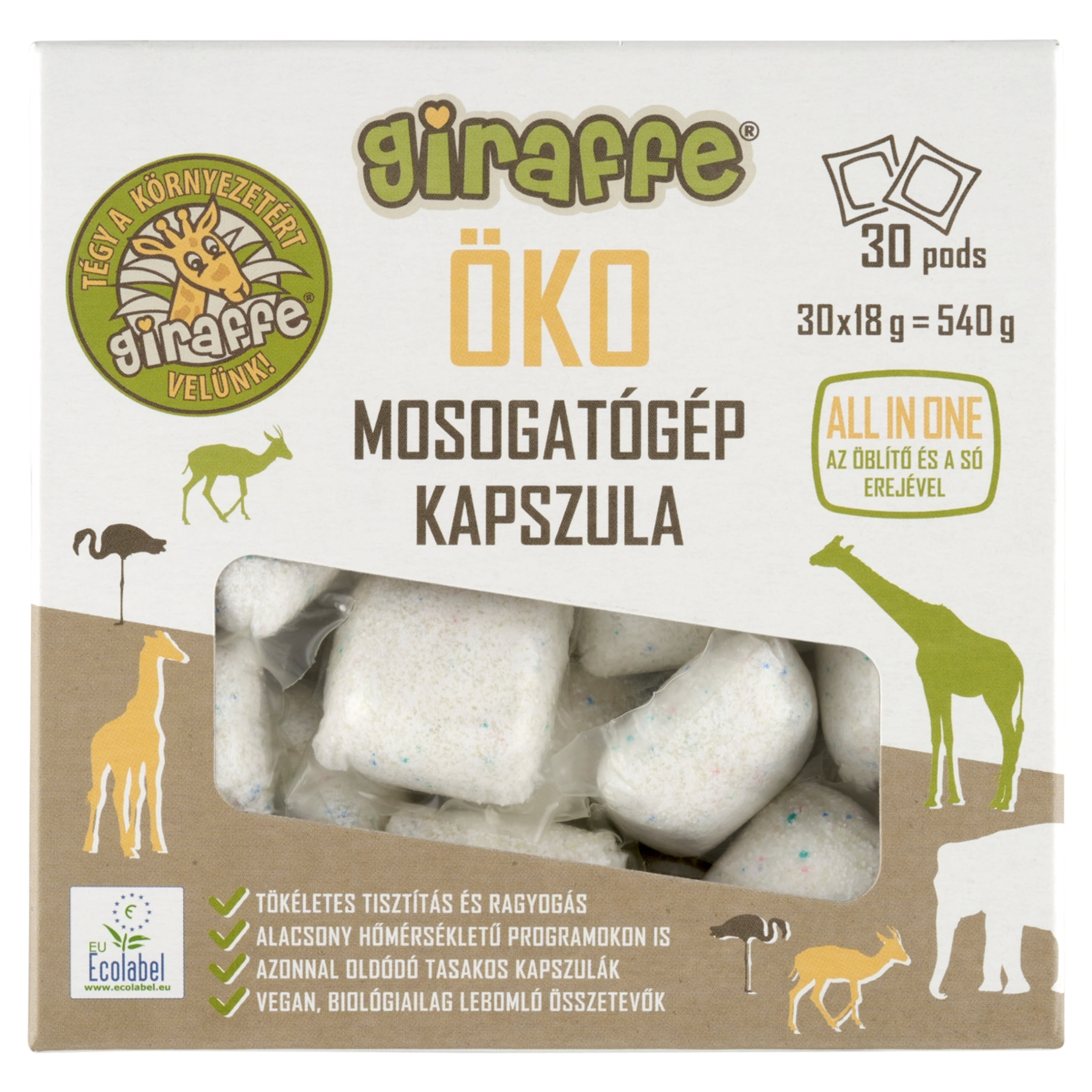 Giraffe Öko mosogatógép kapszula - 30 db