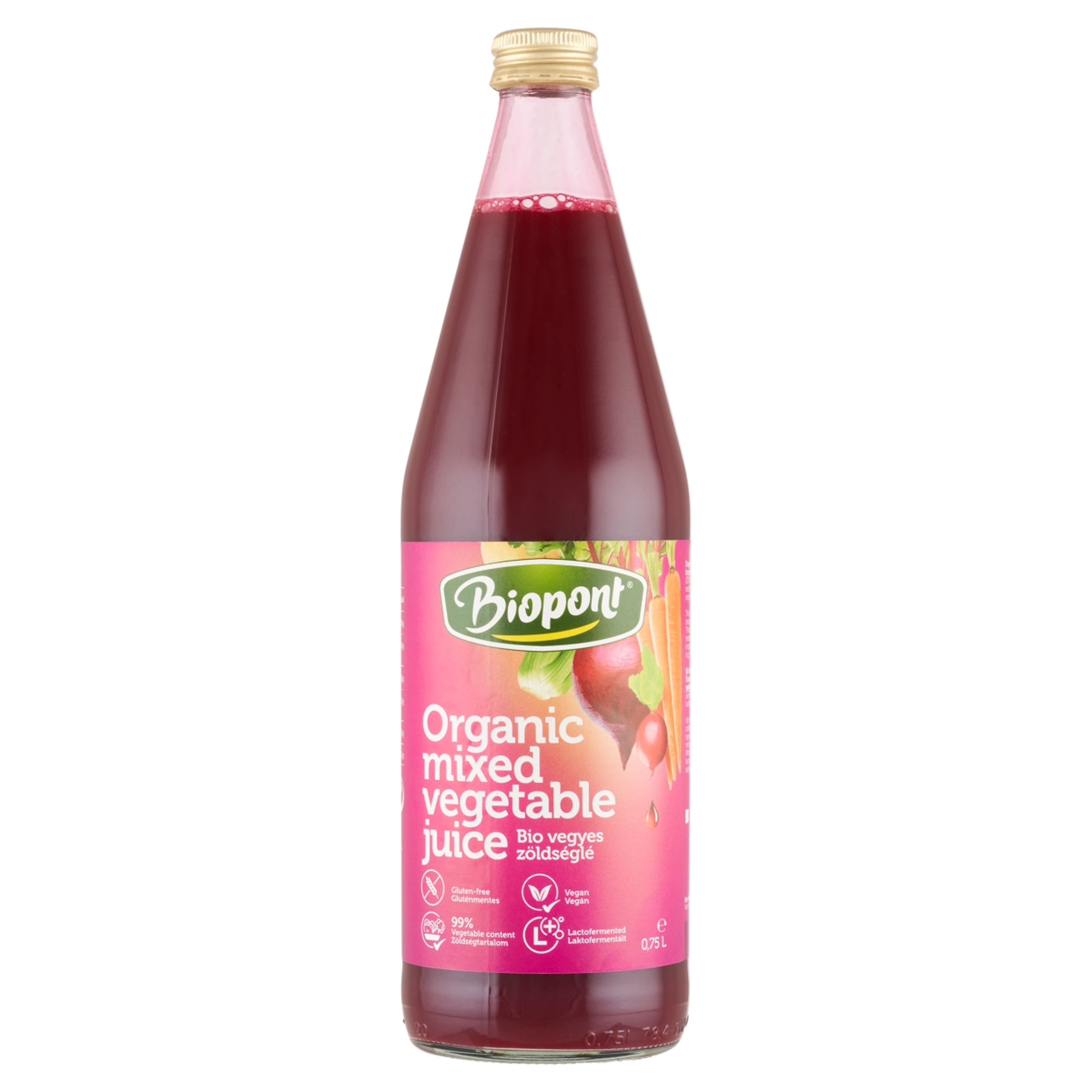 Biopont bio vegyes zöldséglé - 750 ml-2