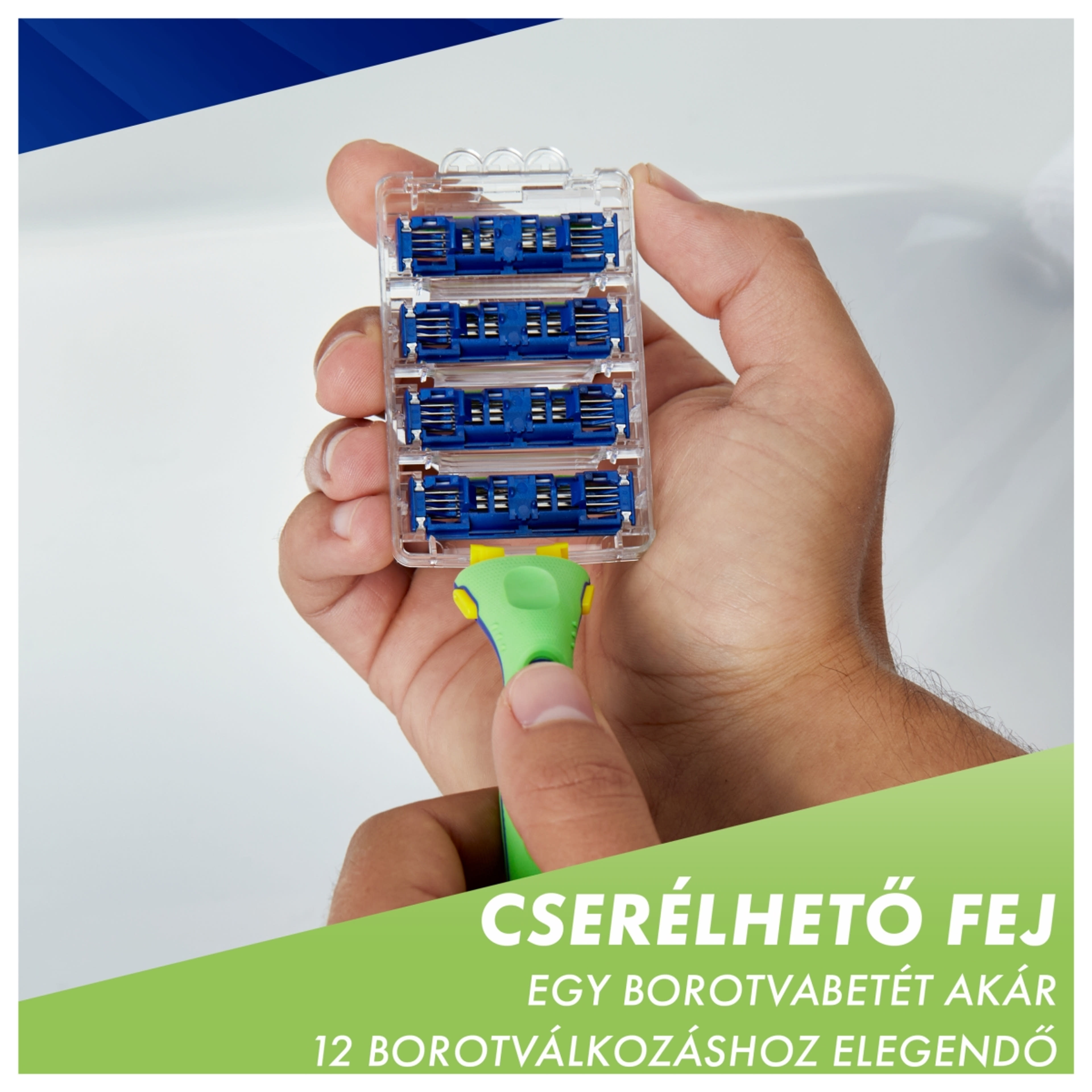 Gillette Sensor 3+ érzékeny cserefejű borotva ergonomikus nyéllel és borotvapengével - 8 db-5