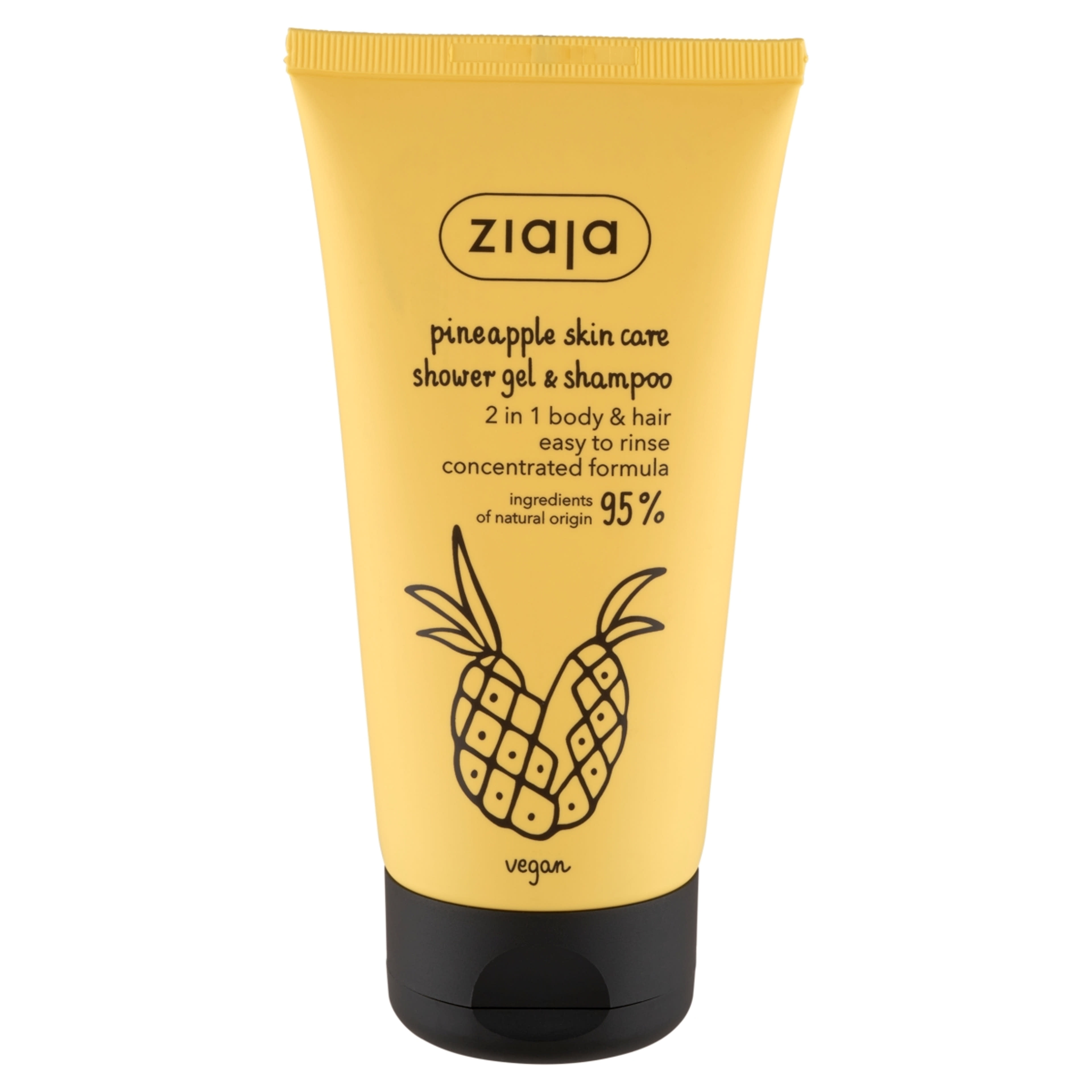 Ziaja ananász tustfürdő gél és sampon 2in1 - 160 ml-2