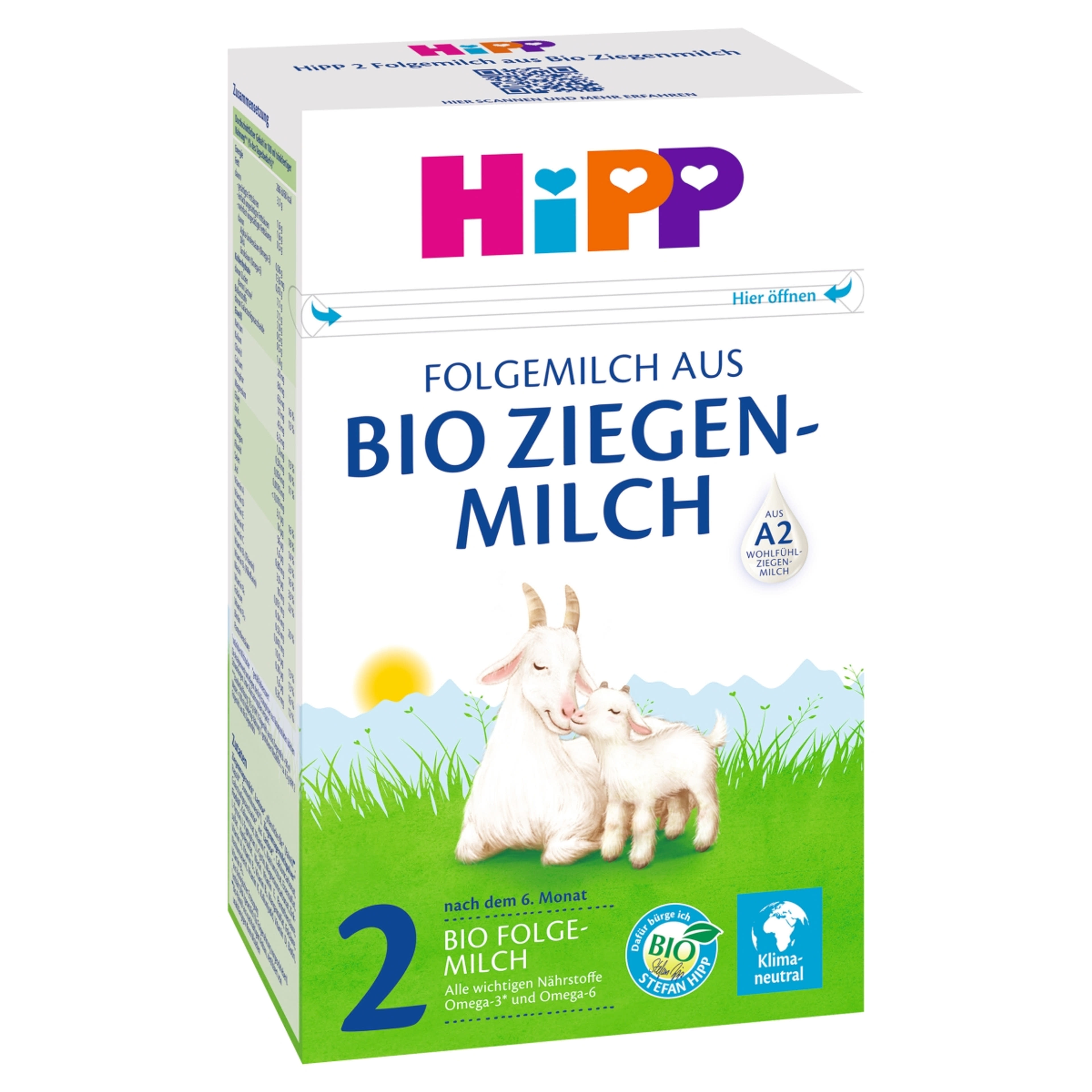 HiPP 2 bio kecsketejalapú anyatej-kiegészítő tápszer 6 hónapos kortól - 400 g