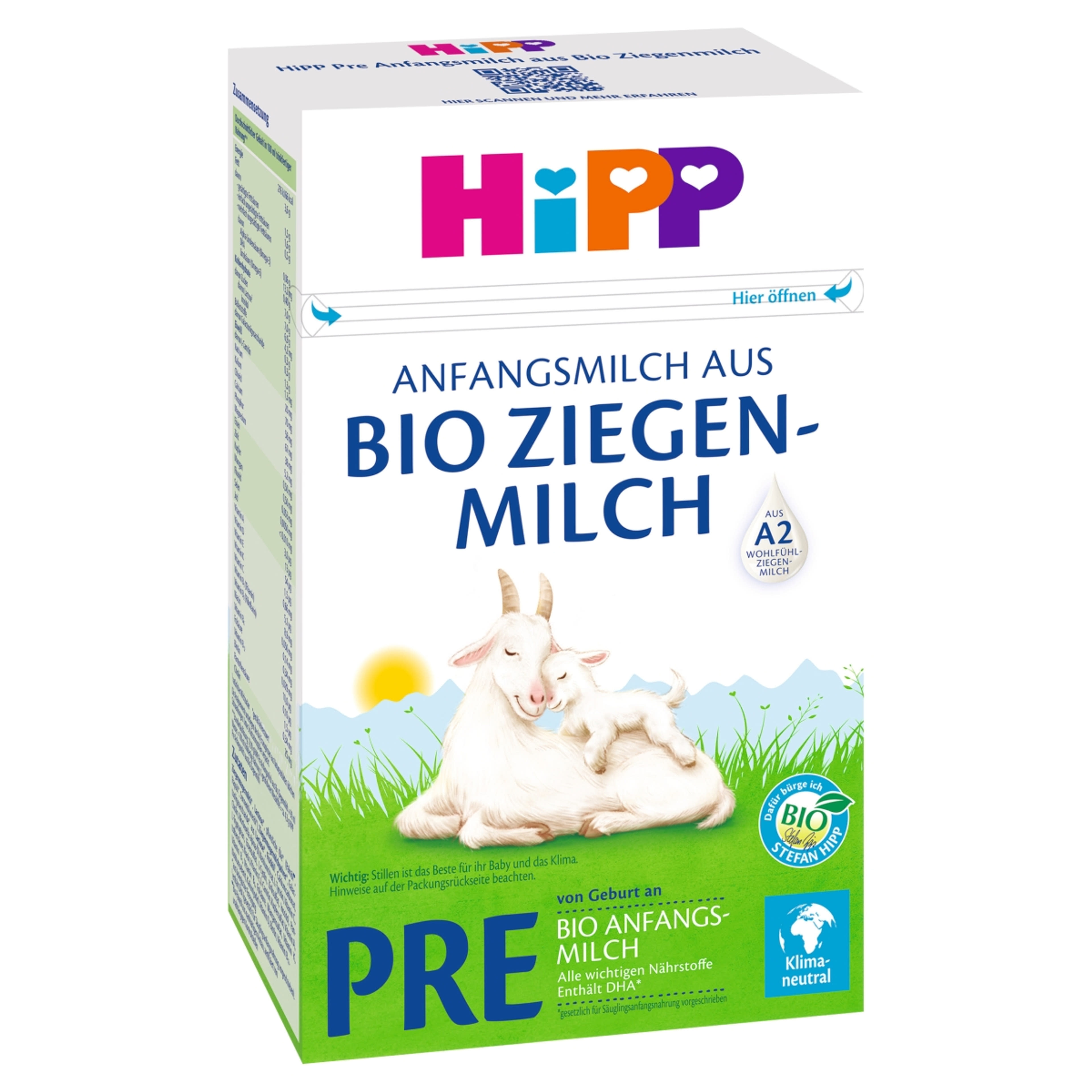 HiPP Pre bio kecsketejalapú anyatej-helyettesítő tápszer újszülöttkortól - 400 g-1