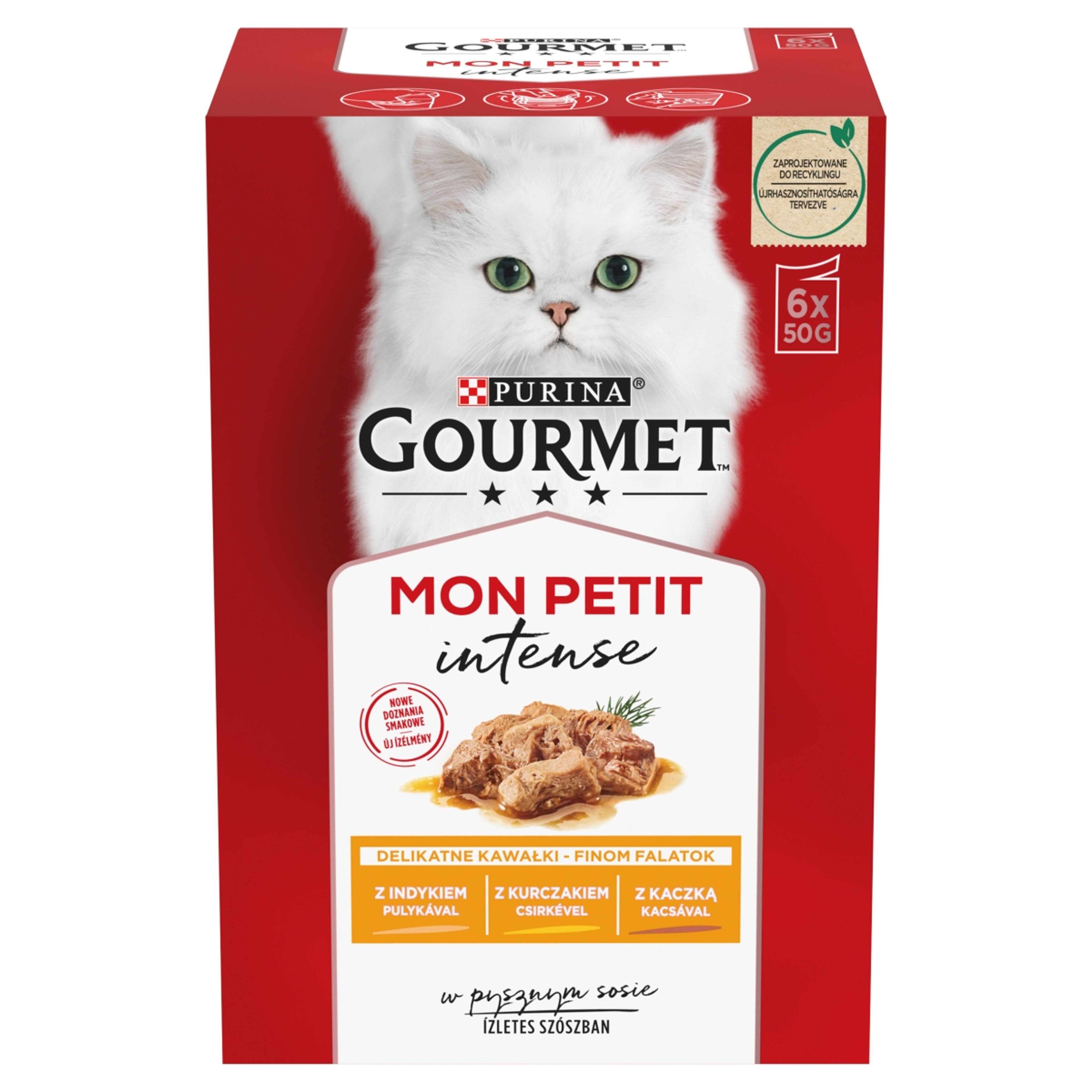 Gourmet Mon Petit alutasak macskáknak, kacsa,csirke,pulyka (6x50 g) - 300 g