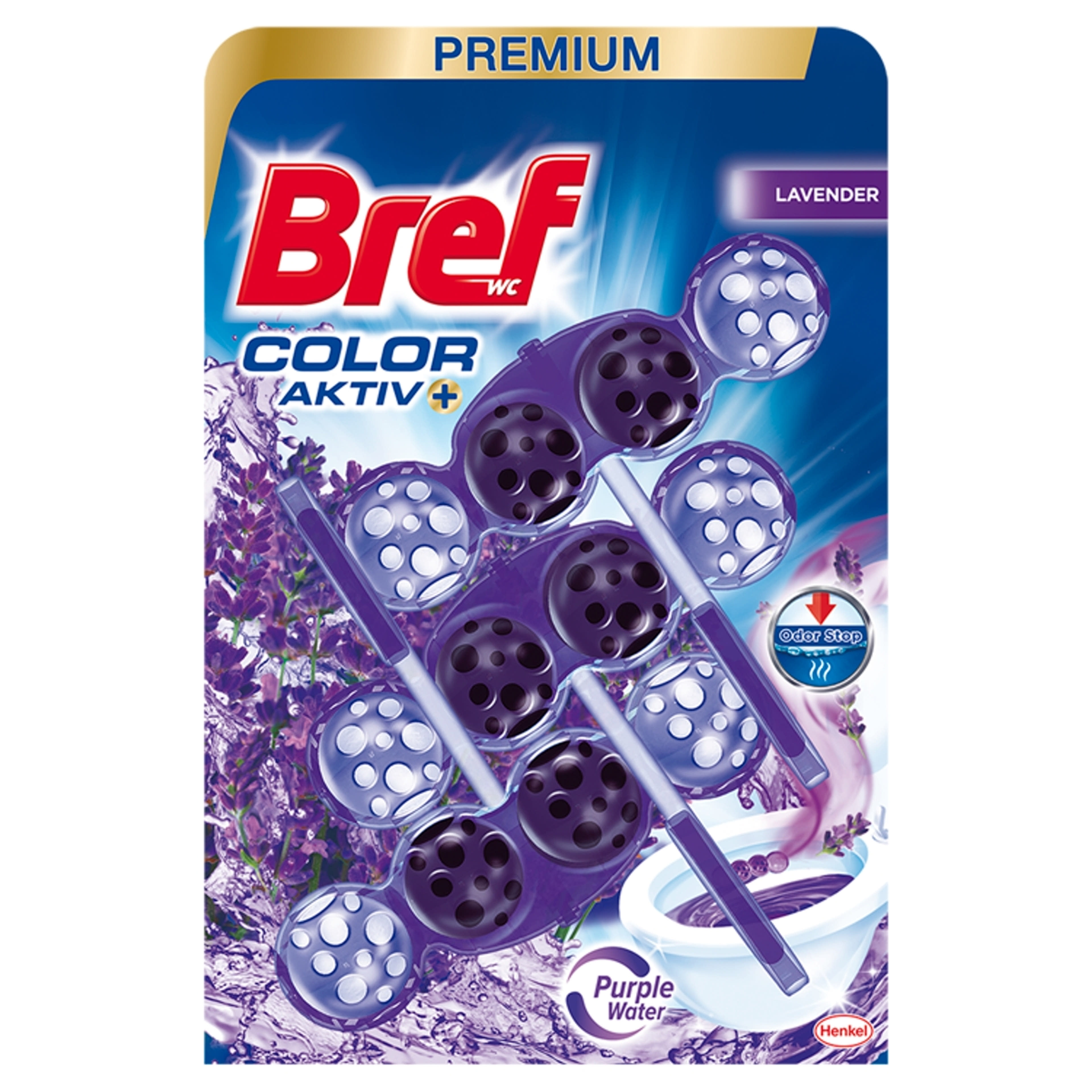 Bref Color Aktiv Lavender WC illatosító (3x50g) - 150 g-1