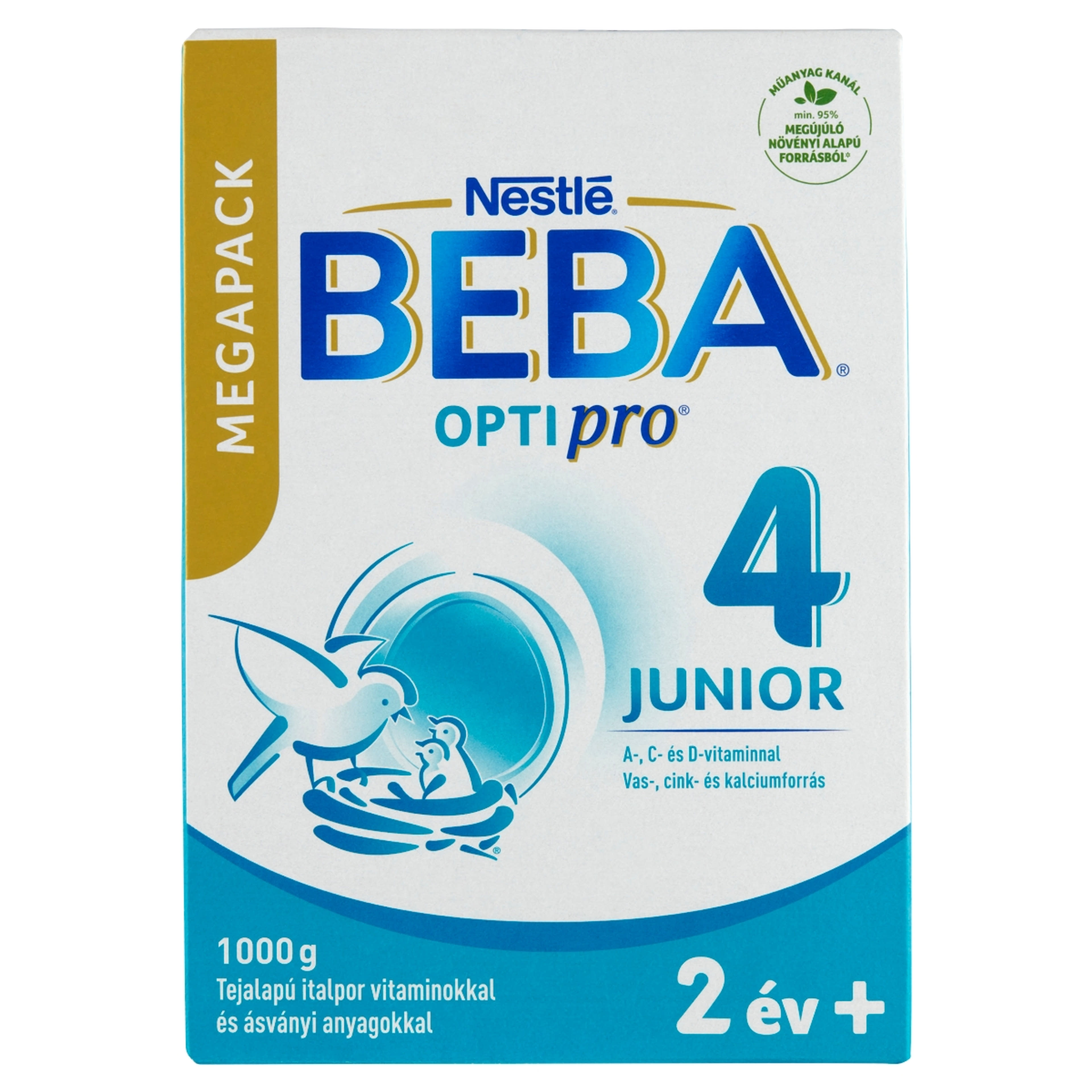 BEBA OPTIPRO Junior 4 italpor sovány tejjel 24 hónapos kortól MEGAPACK - 1000 g-1
