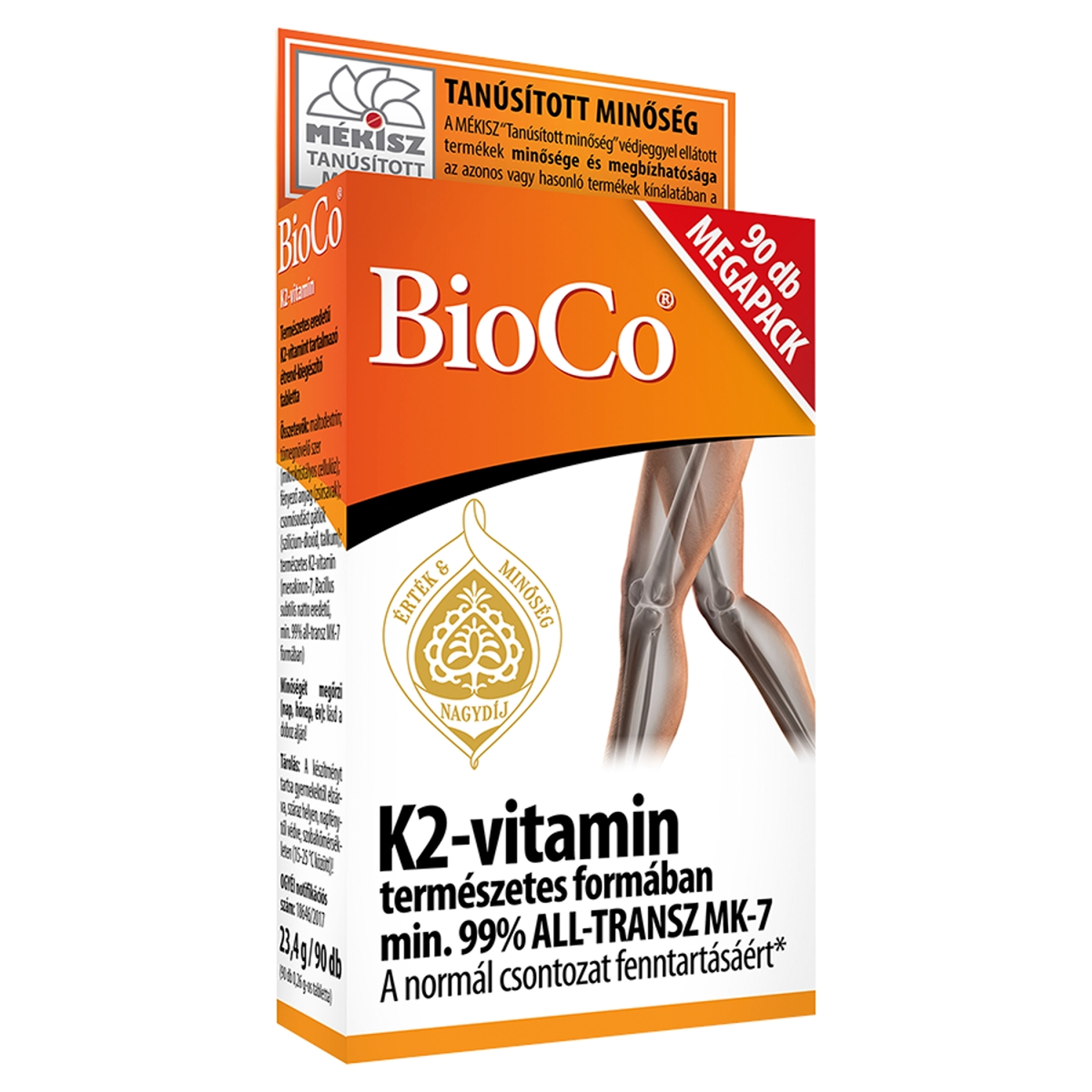 Bioco K2-vitamin 50 mcg étrendkiegészítő tabletta - 90 db-2