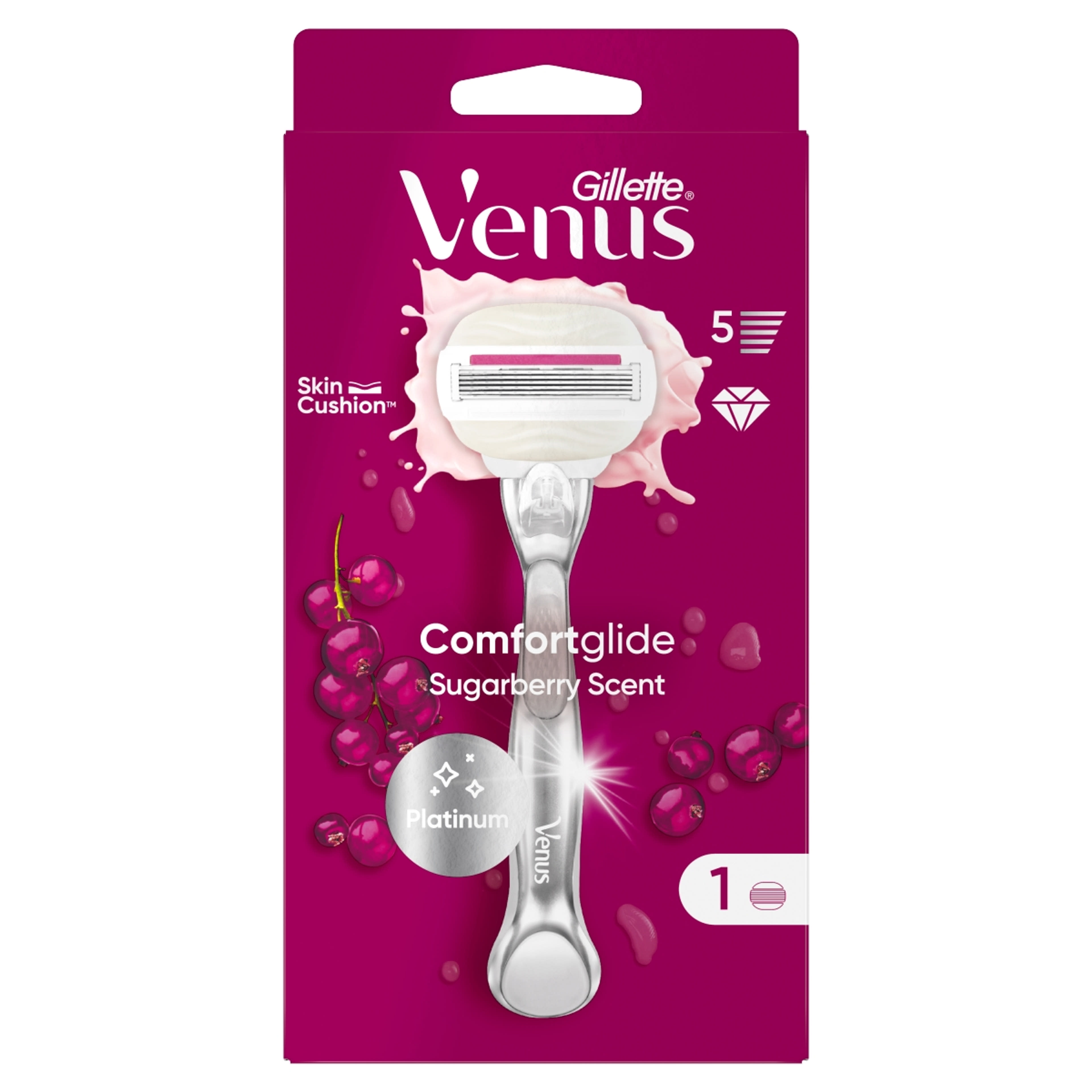 Venus Comfortglide Sugarberry Plus Olay borotvakészülék + 1 db betét - 1 db