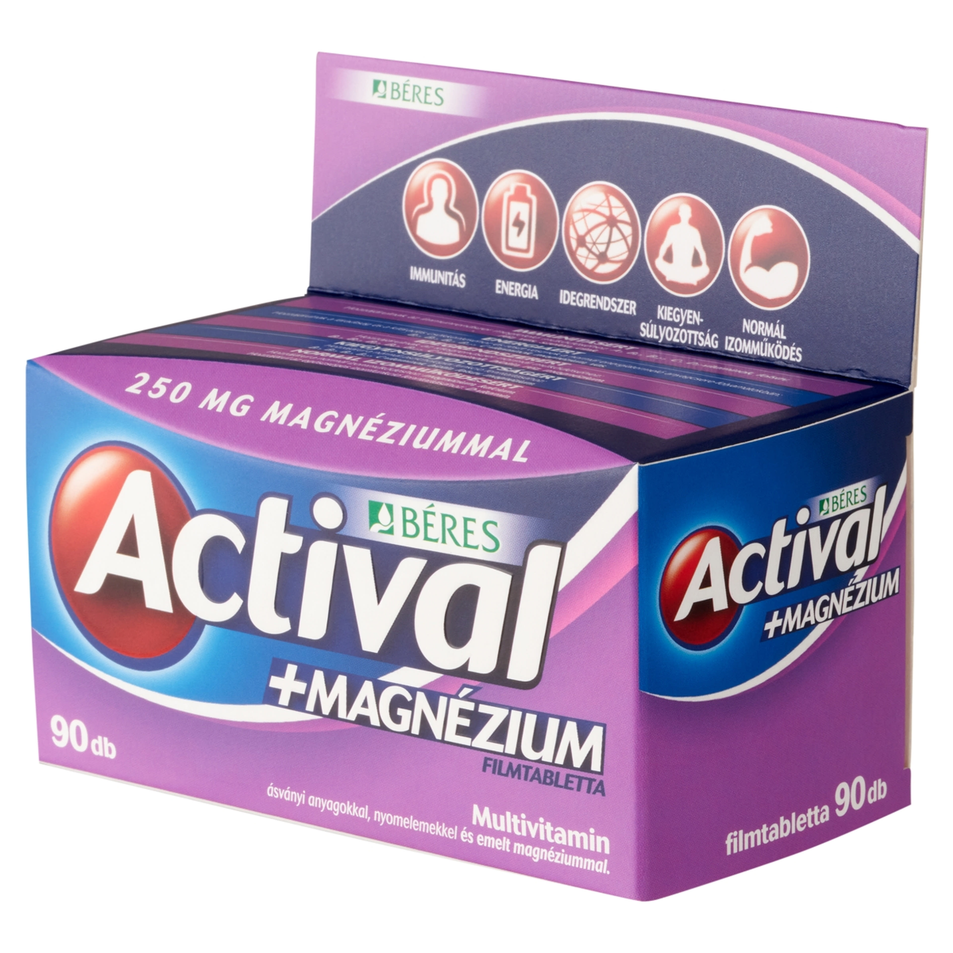 Béres Actival Magnézium multivitamin filmtabletta - 90 db-2