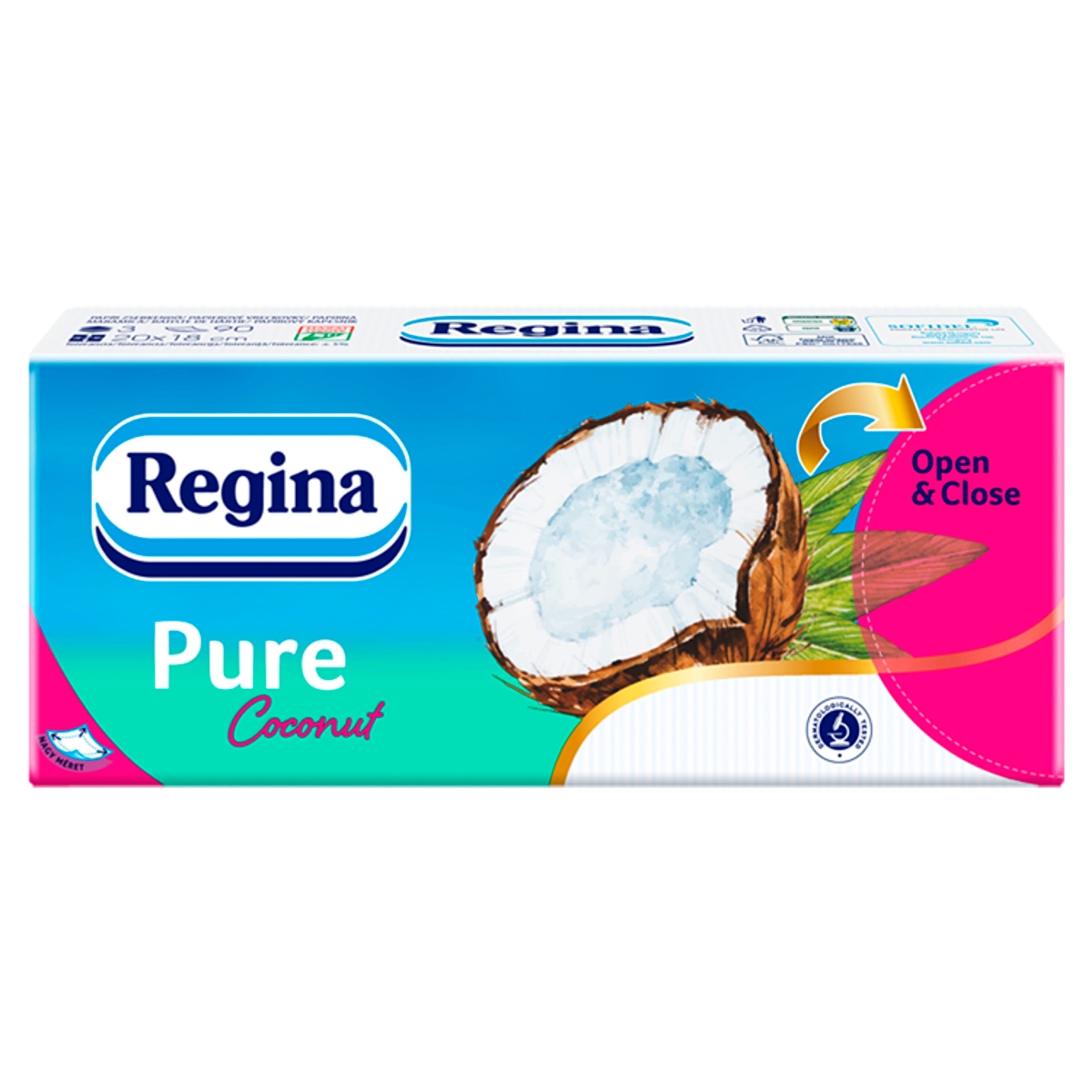Regina papírzsebkendő pure coconut 3 rétegű - 1 db-1