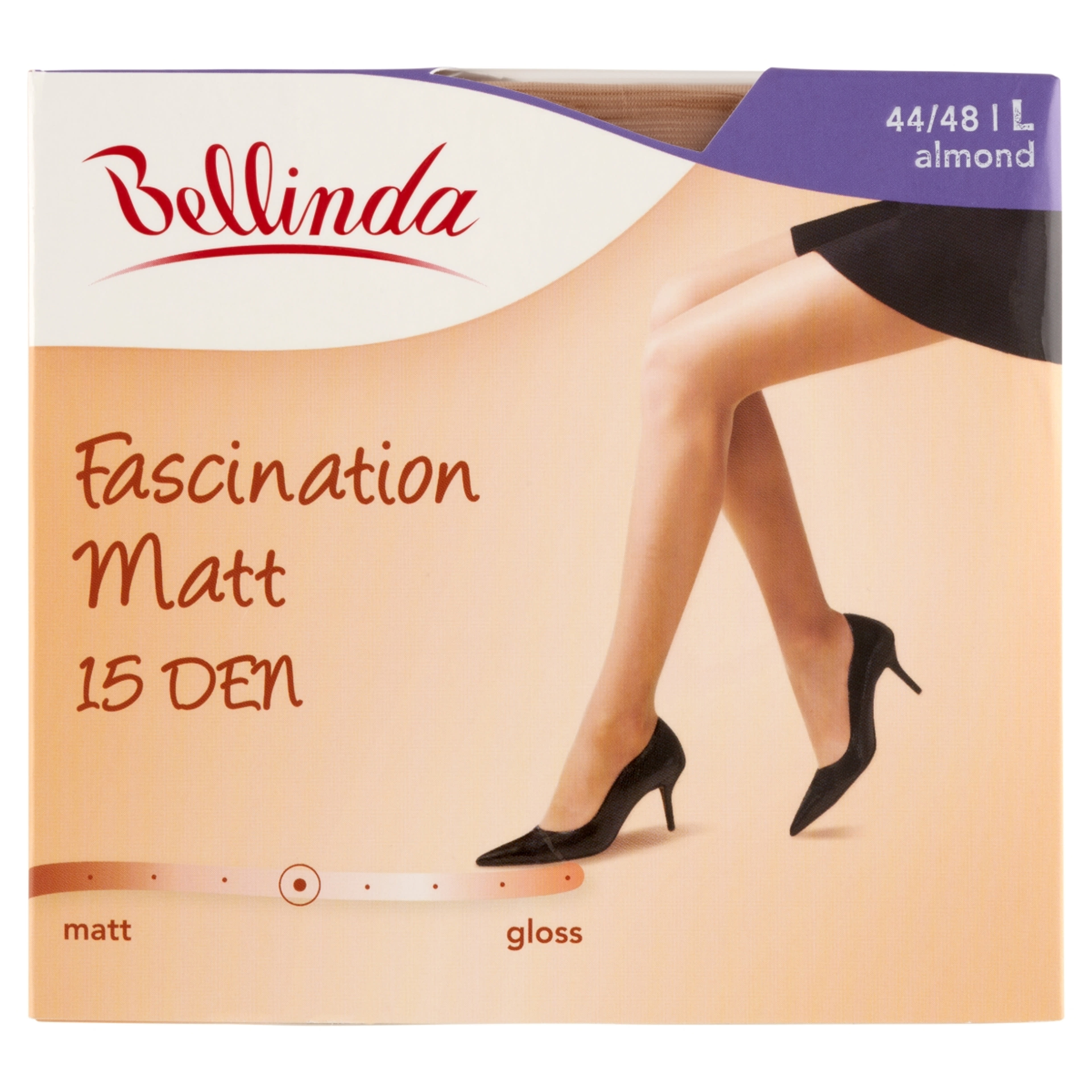 Bellinda Fascination Matt 15 Den Almond L Harisnya - 1 db-1