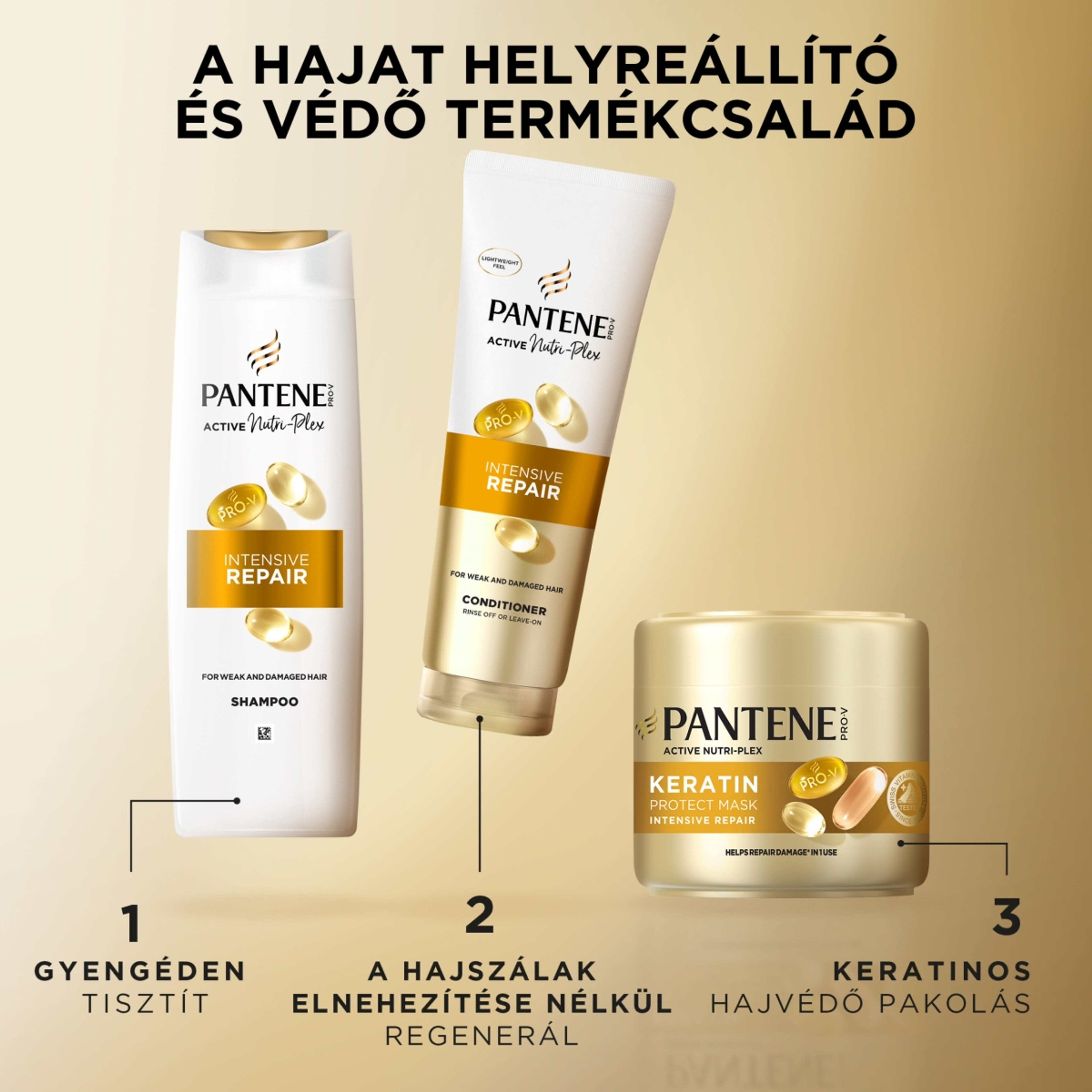 Pantene Pro-V Intensive Repair Károsodott Hajra sampon - 400 ml-5