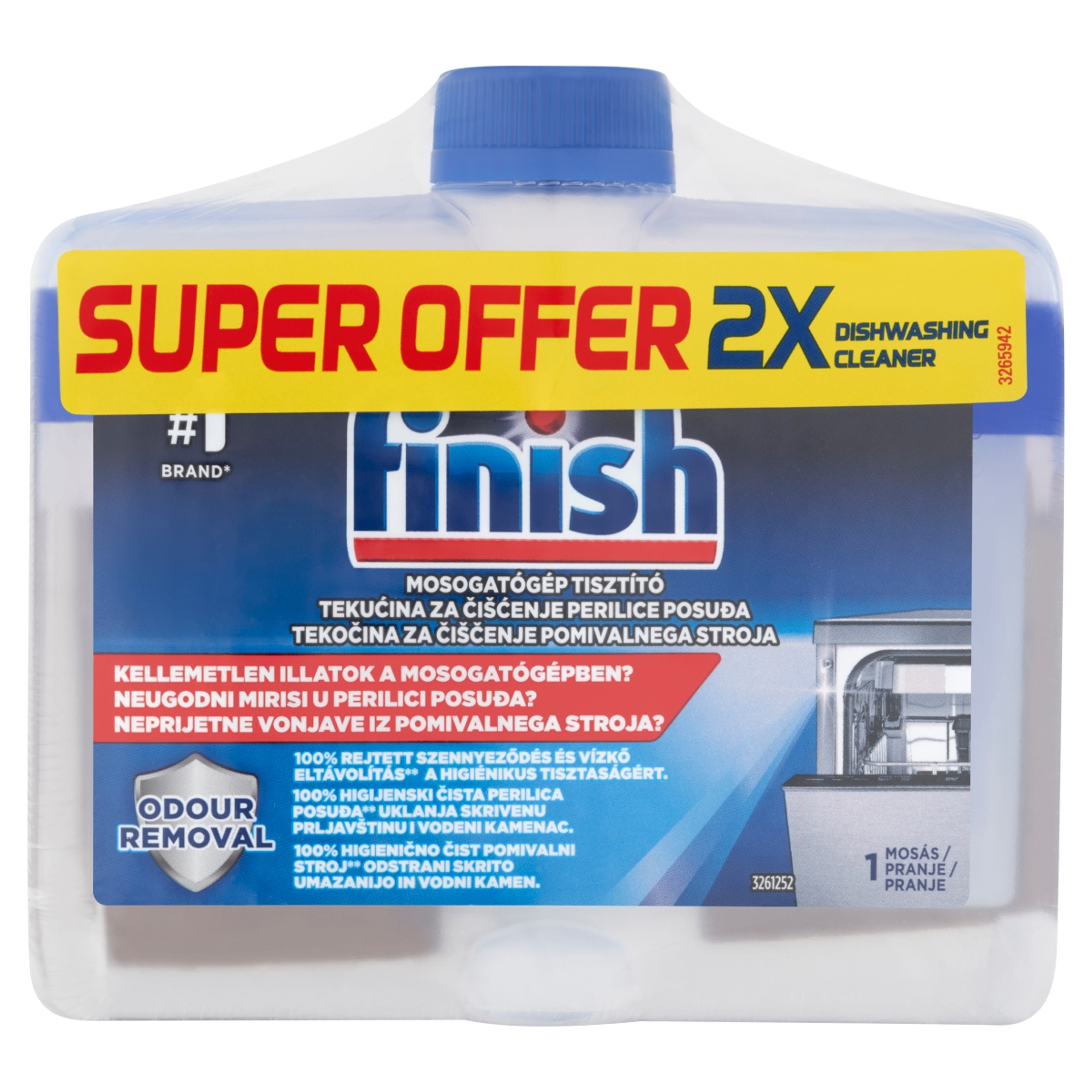 Finish mosogatógép tisztító 2 x 250 ml - 500 ml