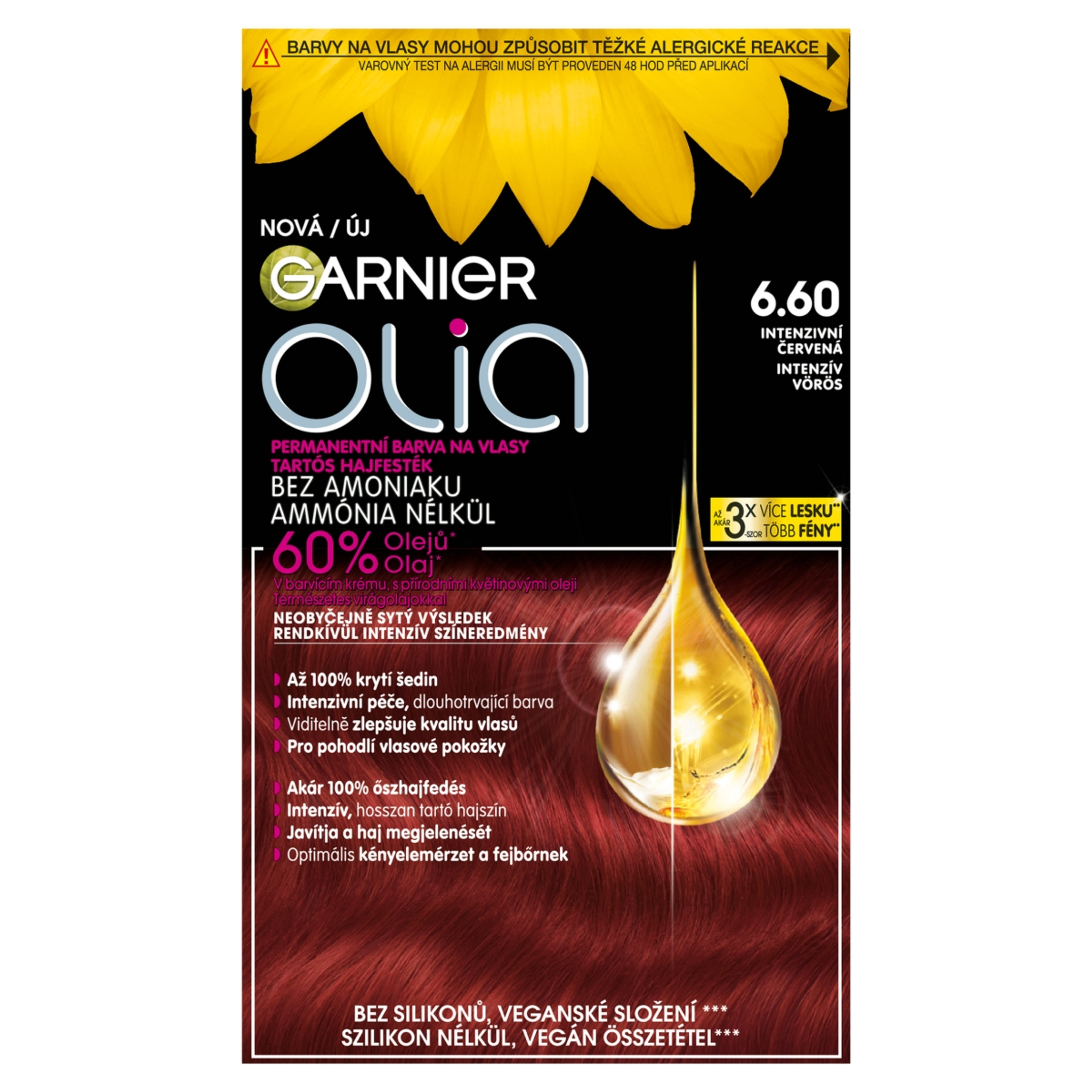 Garnier Olia hajfesték 6.60 Intense Red - 1 db