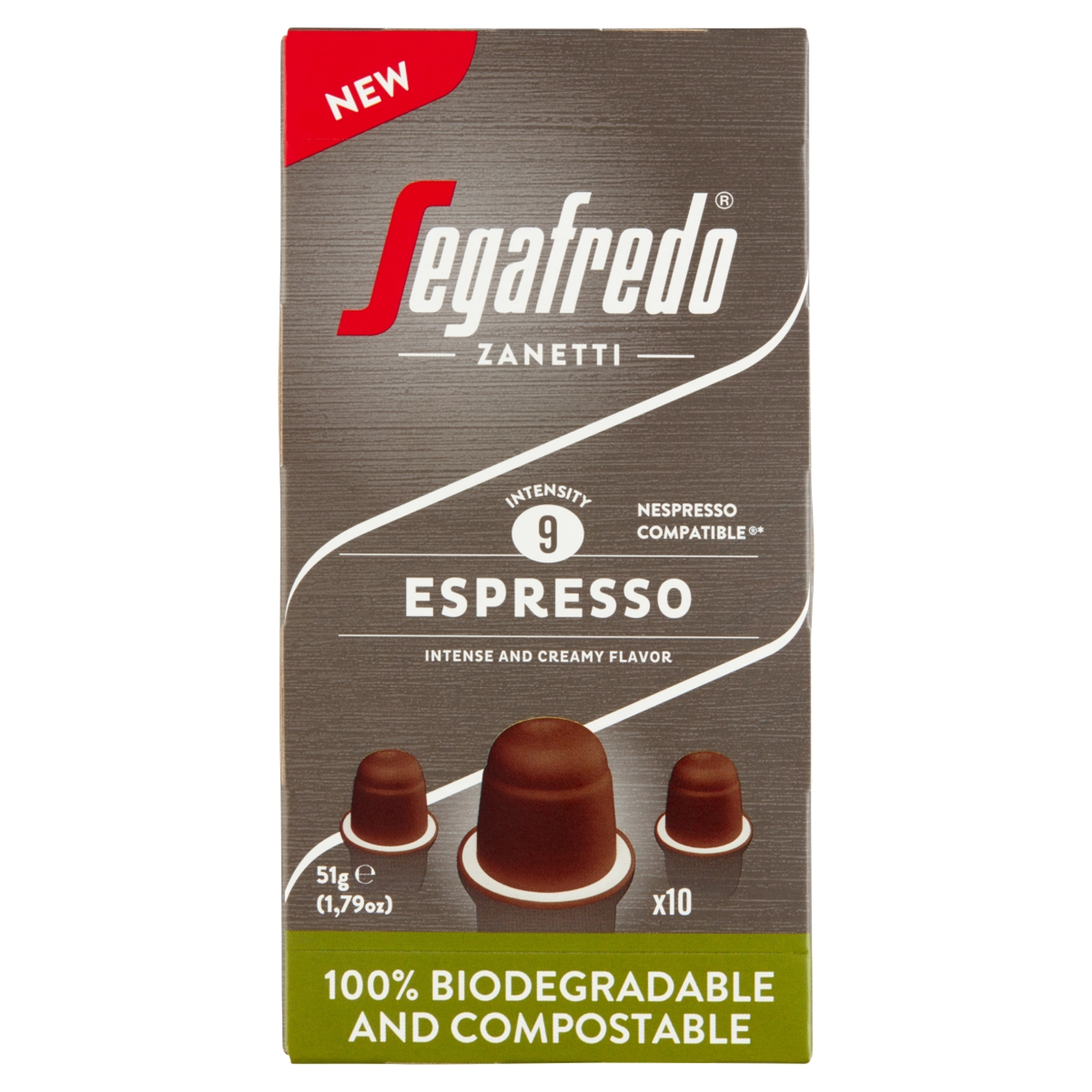 Lebomló/komposztálható Nespresso-kompatibilis kávékapszula - 10 db