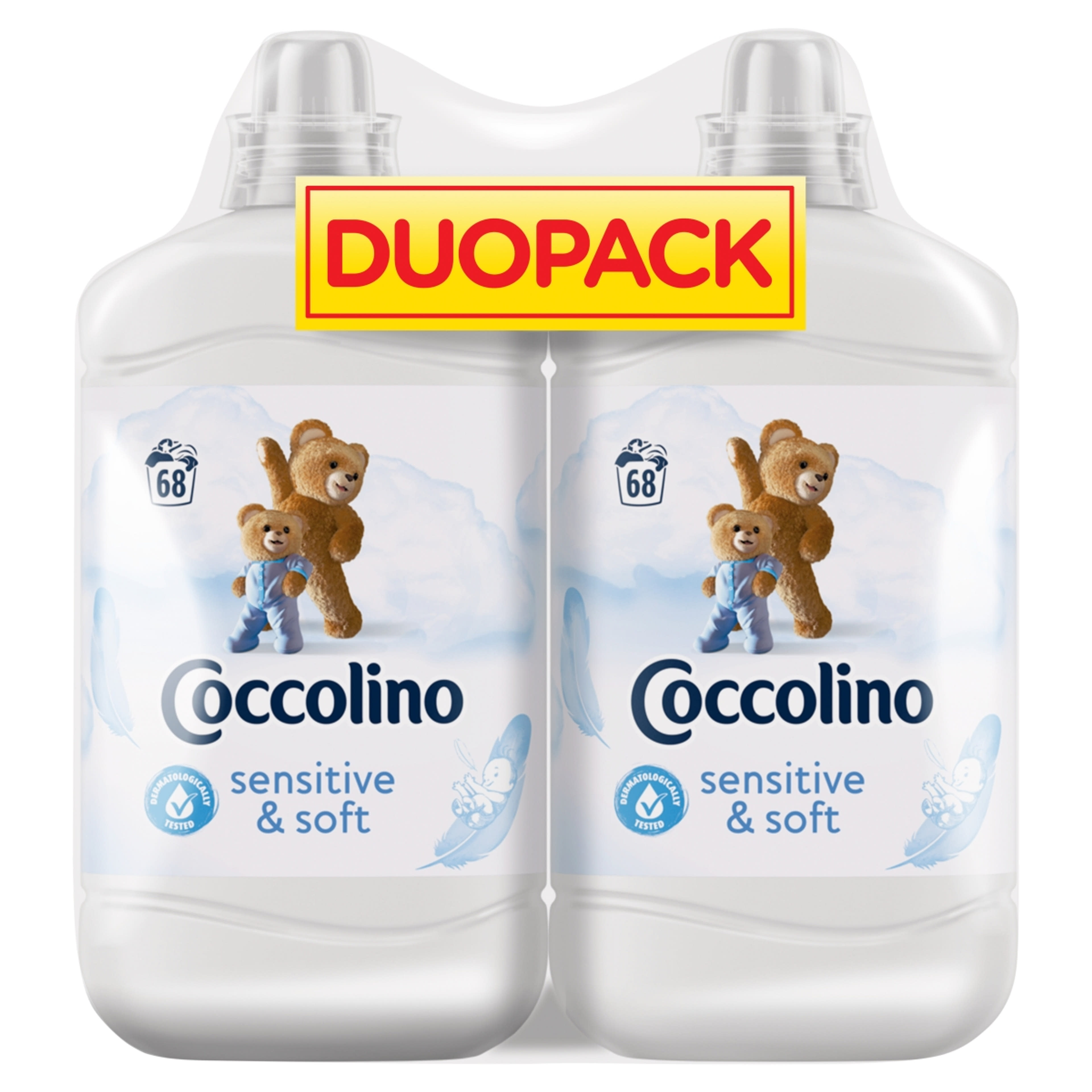 Coccolino Sensitive & Soft öblítőkoncentrátum 68 mosás 2 x 1700 ml - 3400 ml