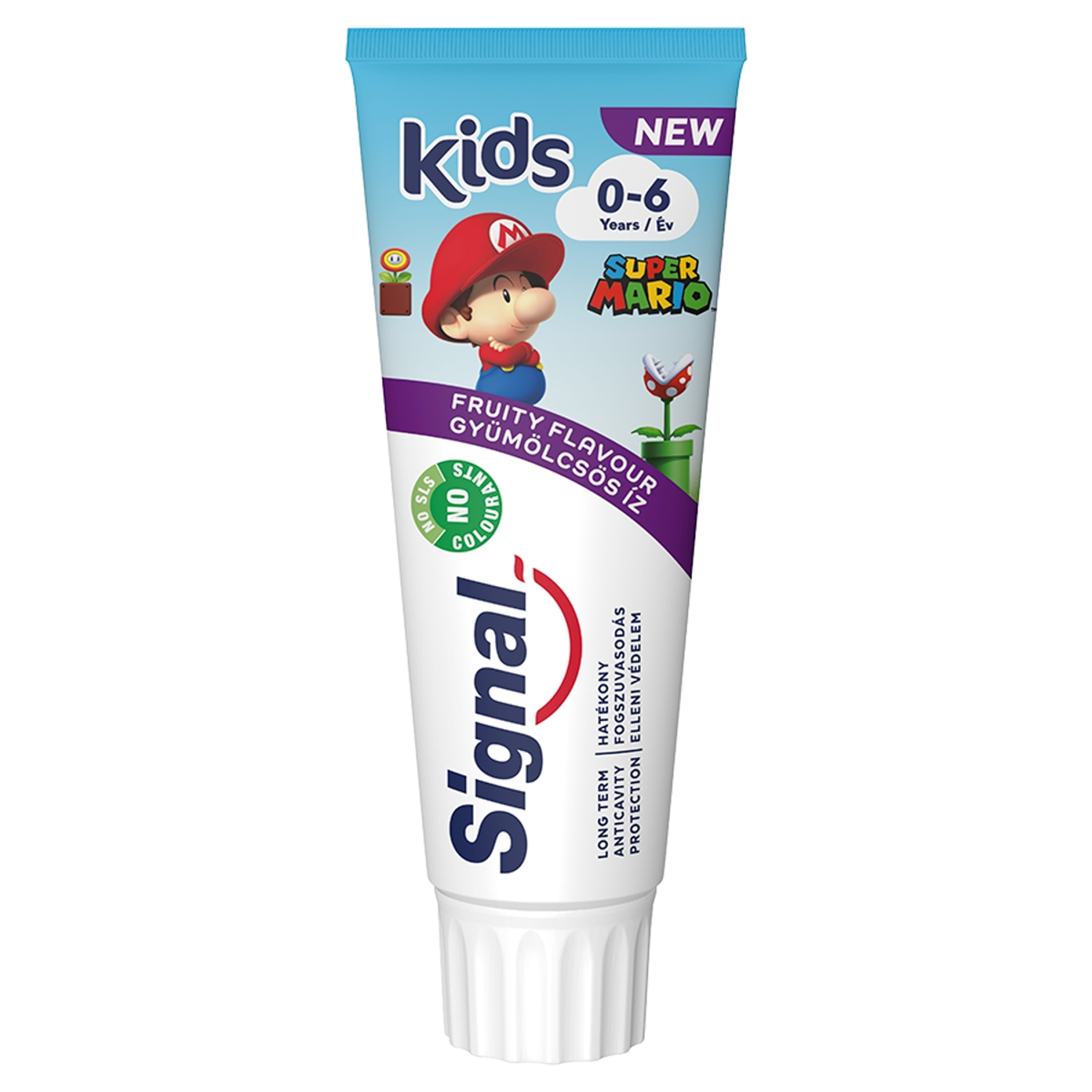 Signal Kids Super Mario fogkrém gyümölcsös ízű  0-6 éves korig - 75 ml-1