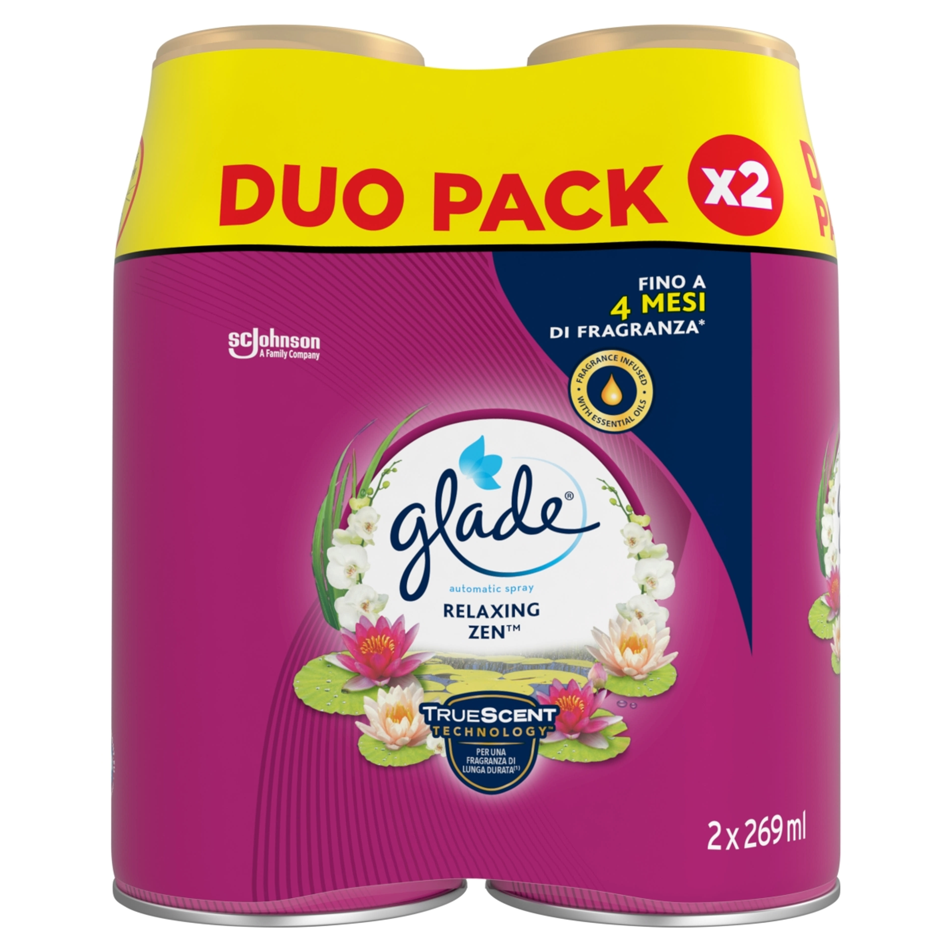 Glade Relaxing Zen automata légfrissítő utántöltő 2 x 269 ml - 538 ml-1