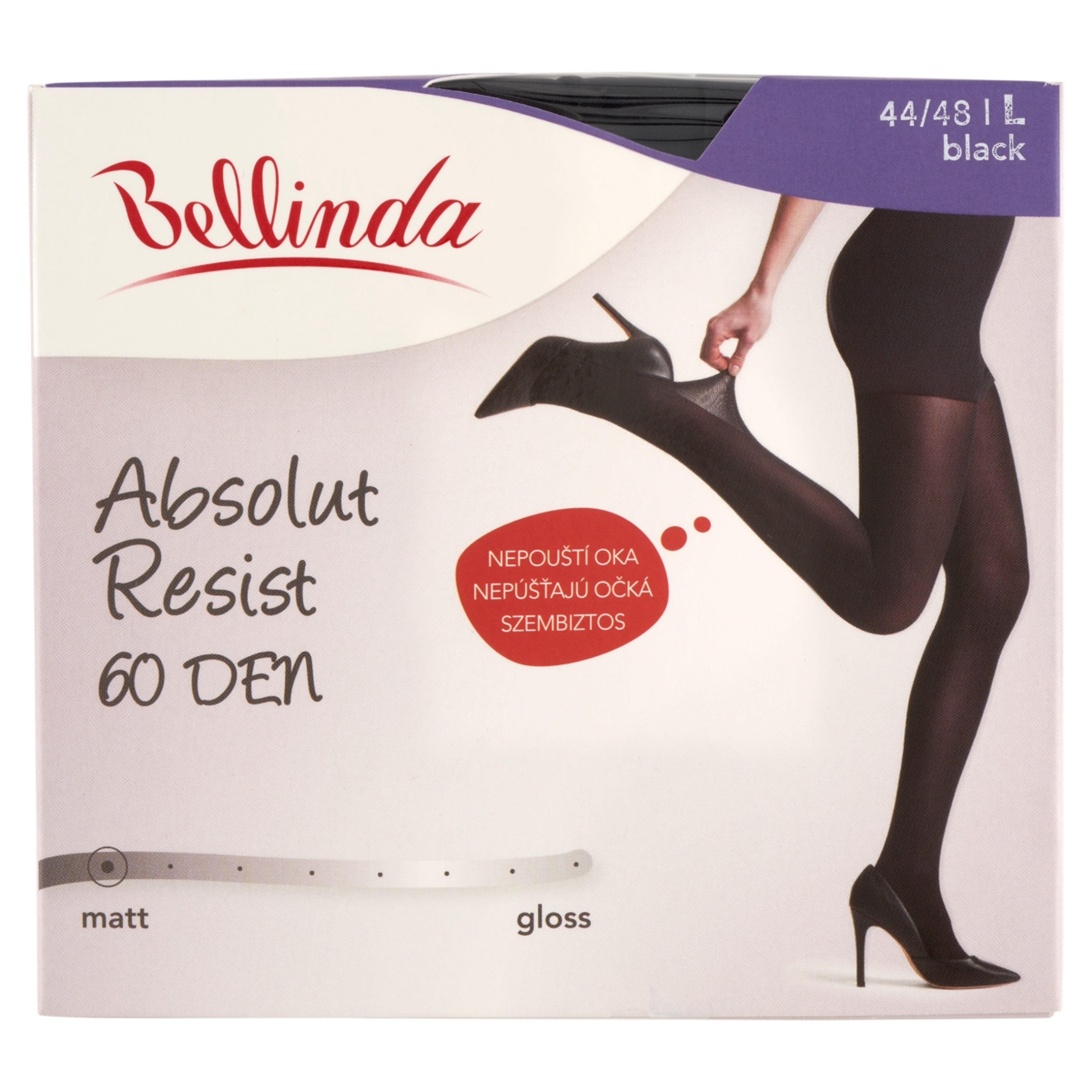 Bellinda Absolut Resist 30den Fekete L Harisnya - 1 db