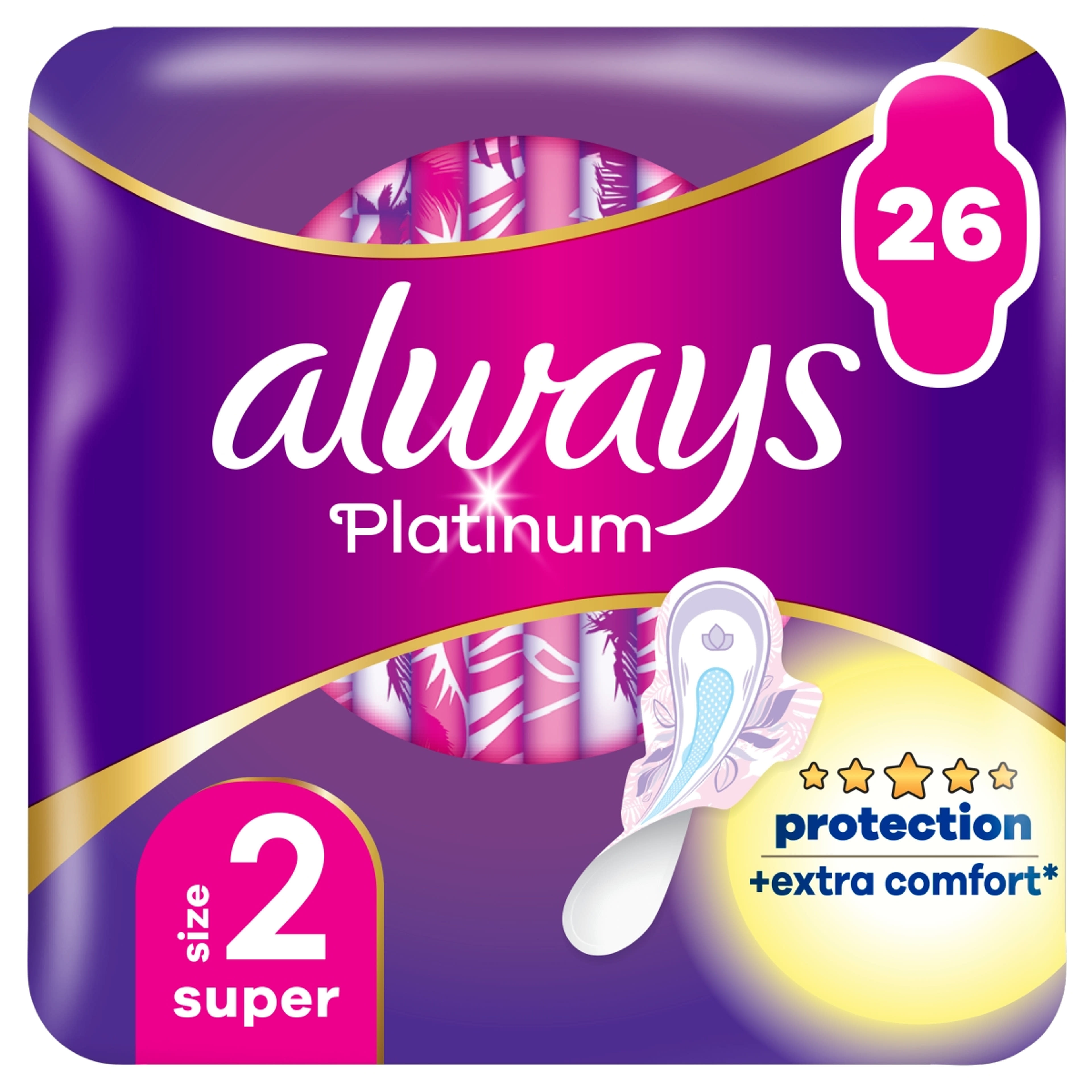 Always quattro ultra platinum super egészségügyi betét - 26 db-9