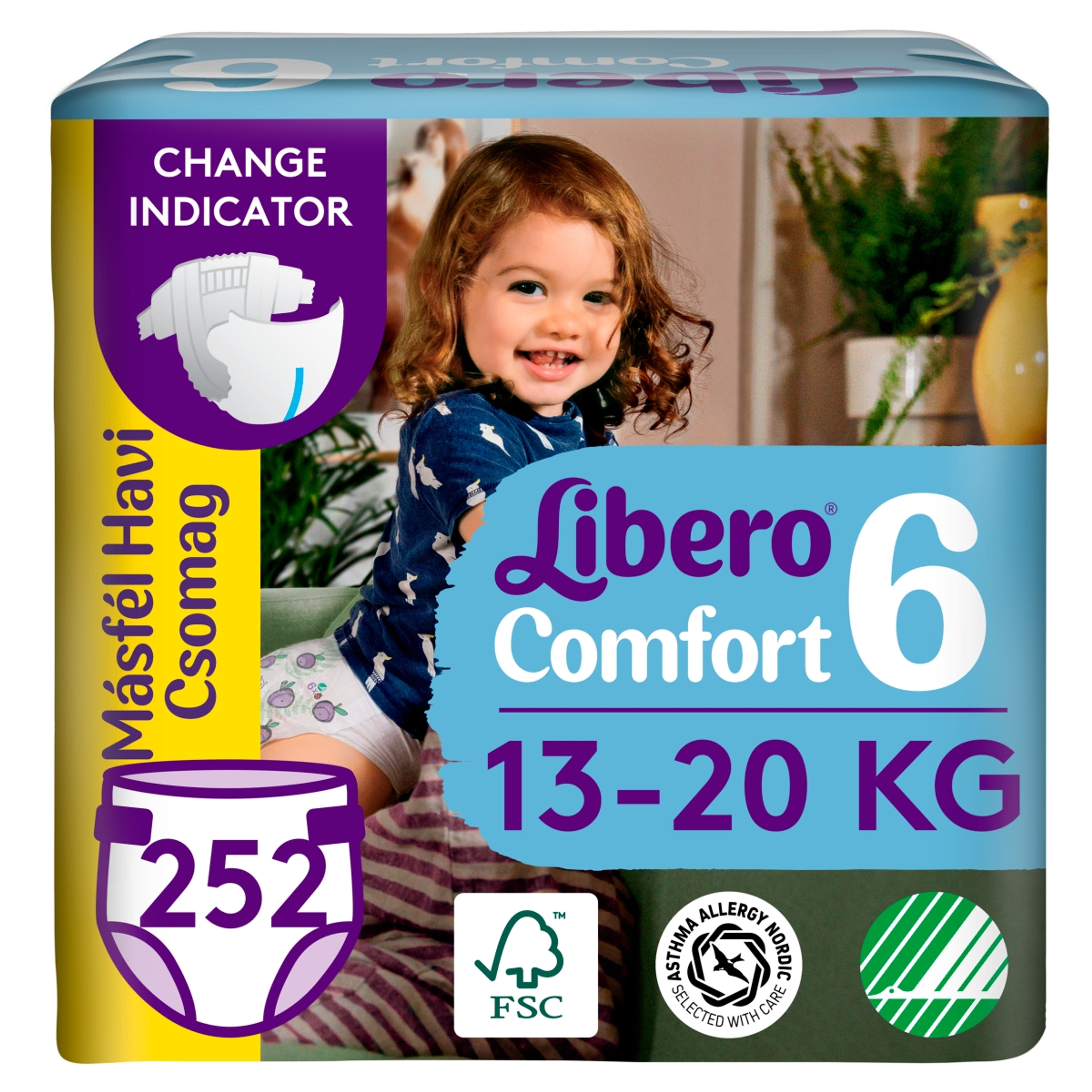 Libero Comfort nadrágpelenka 6-os 13-20 kg - 252 db