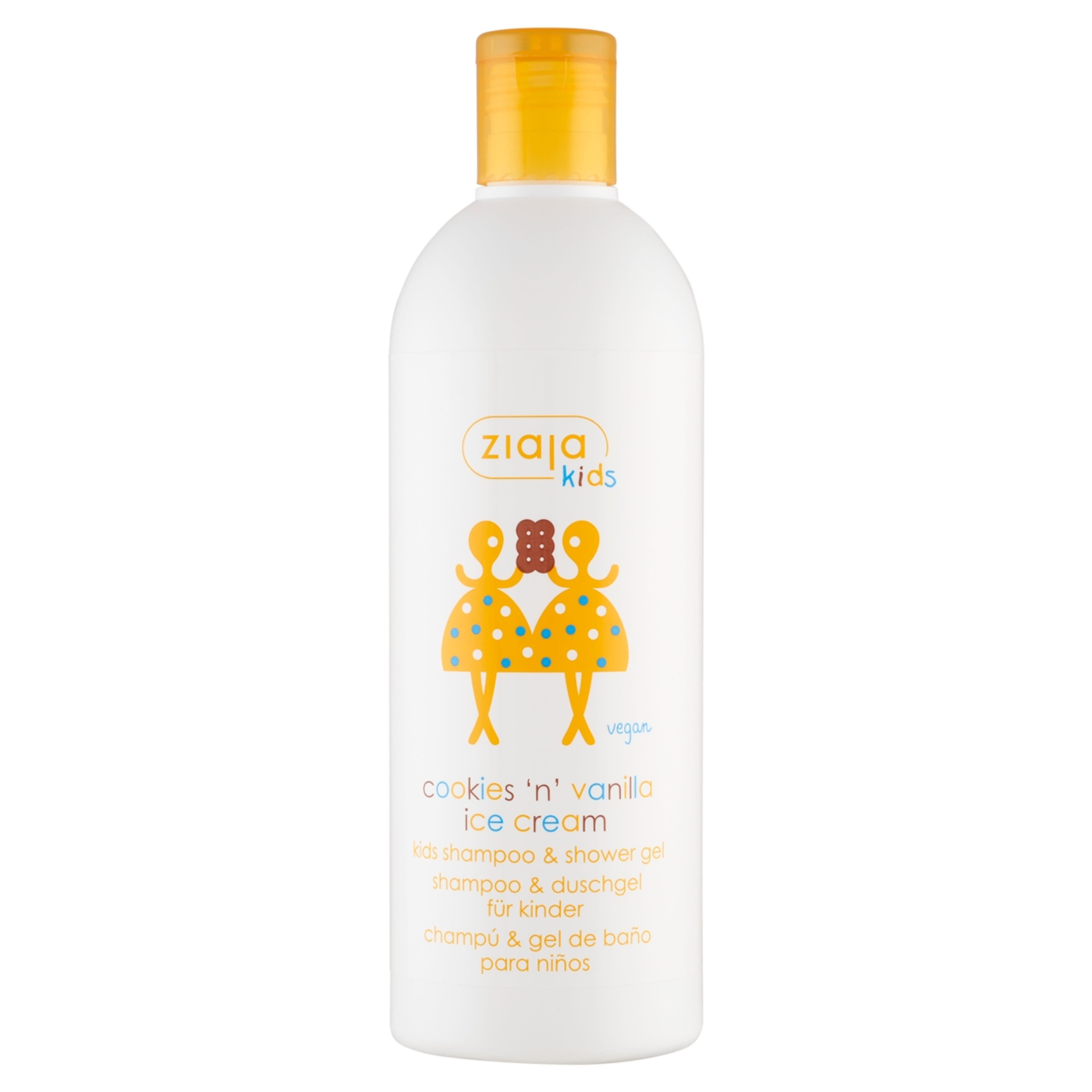 Ziaja gyerek sampon- és tusfürdő süti-vanília fagyi - 400 ml