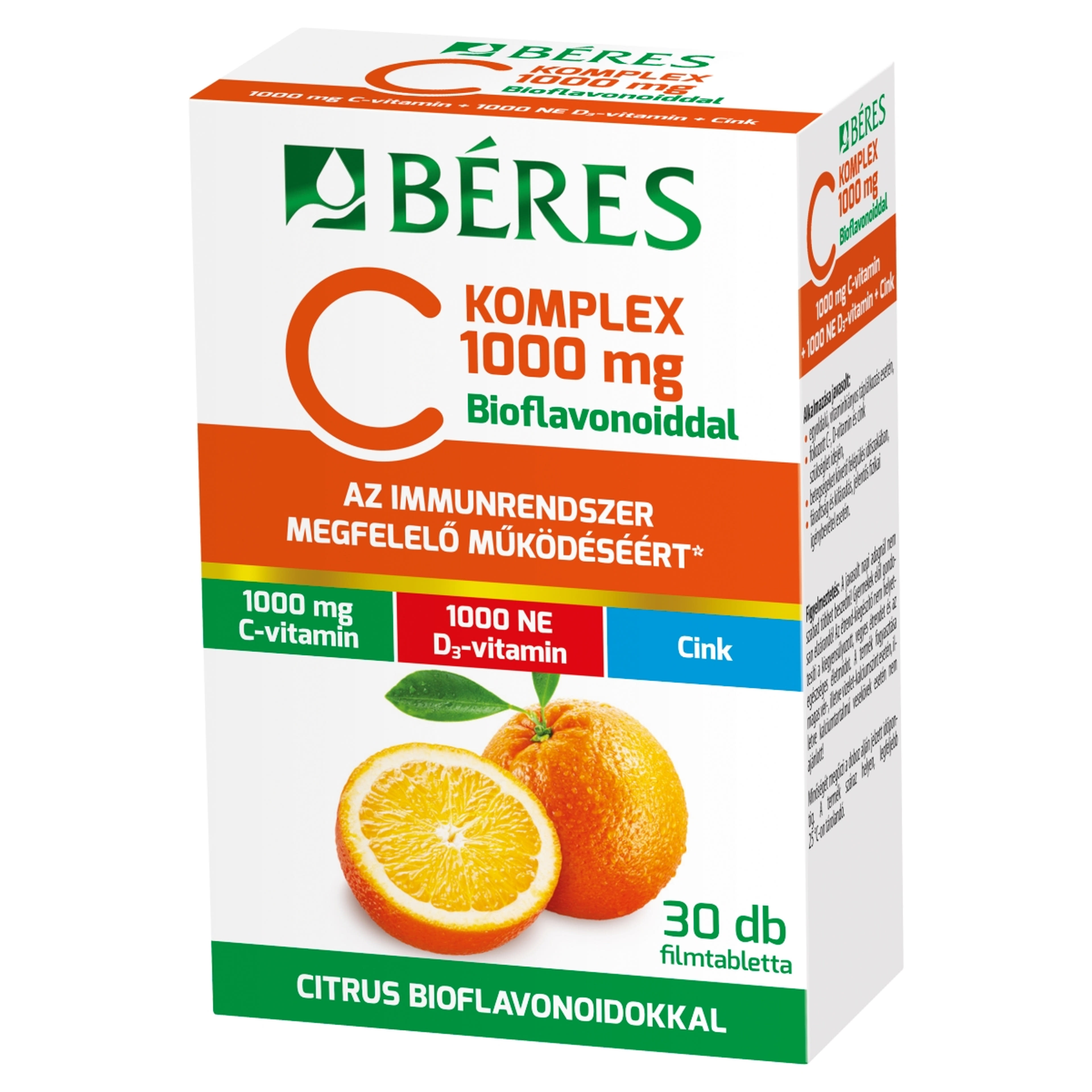 Beres C-1000 komplex bioflavonoiddal filmtabletta - 30 db-2