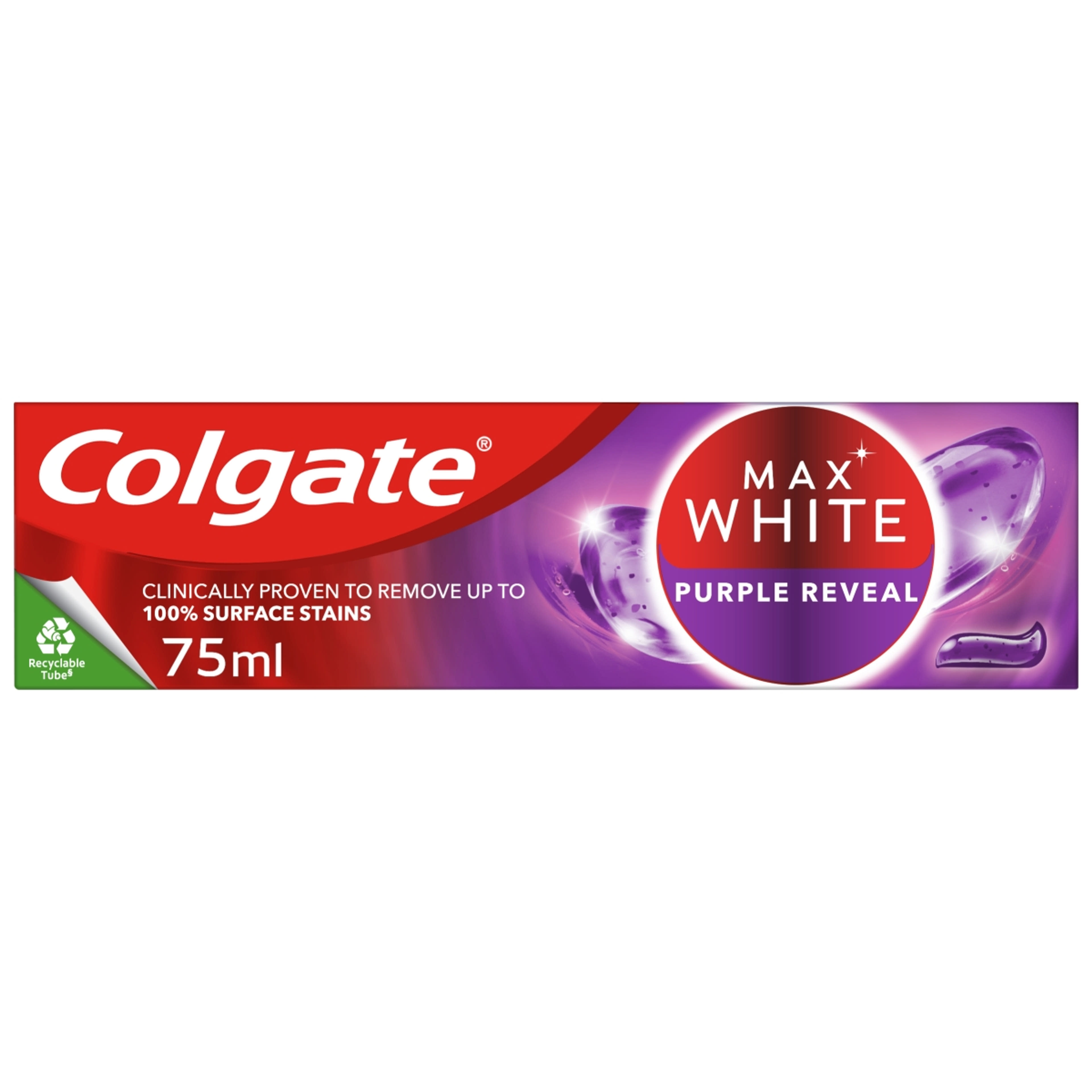 Colgate Max White Purple Reveal fogfehérítő fogkrém - 75 ml-10