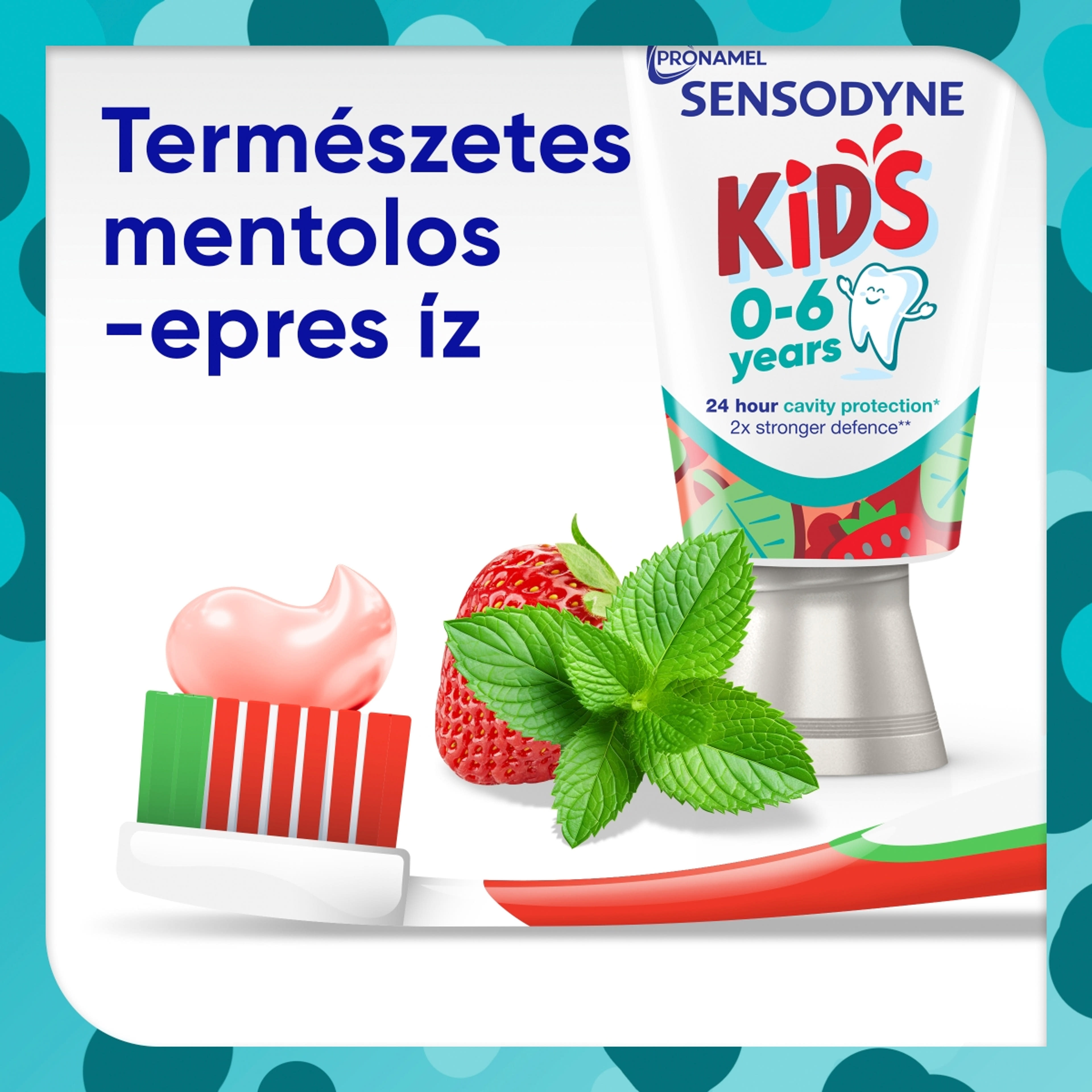 Sensodyne Pronamel Kid's fluoridos fogkrém epres ízű 0-6 éves korig - 50 ml-8