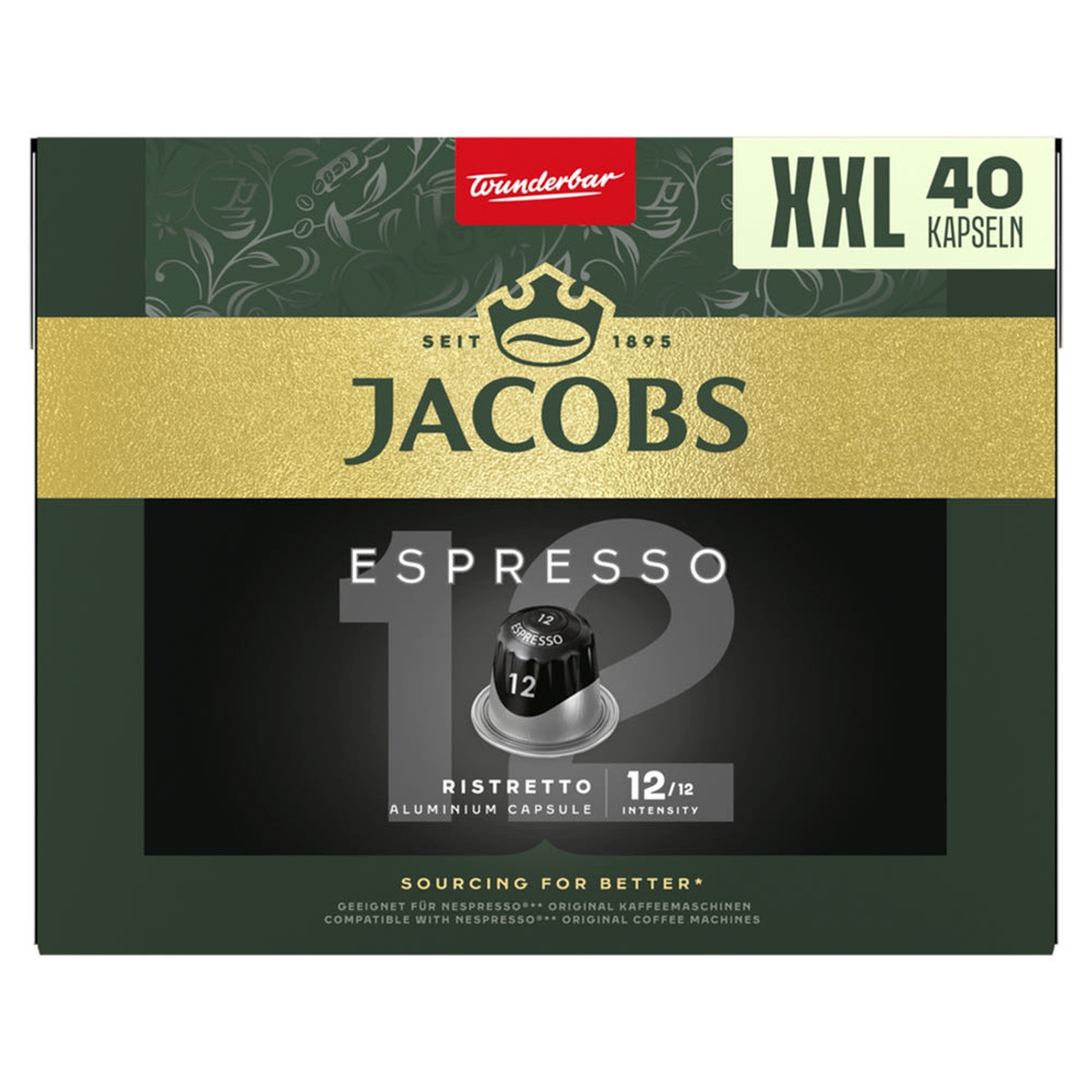 Jacobs Ristretto Nespresso kávékapszula - 40 db