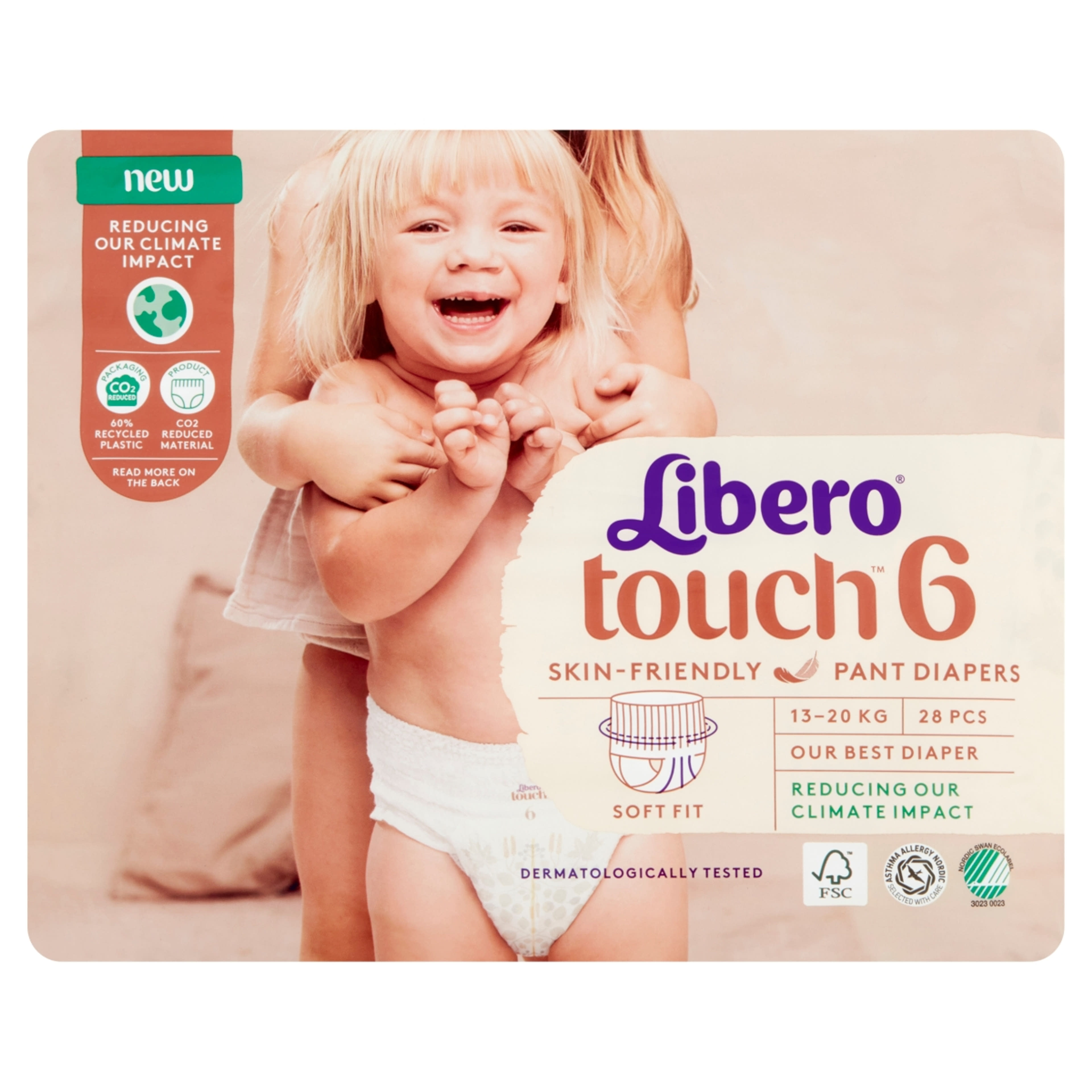 Libero Touch bugyipelenka 6-os 13-20 kg - 28 db