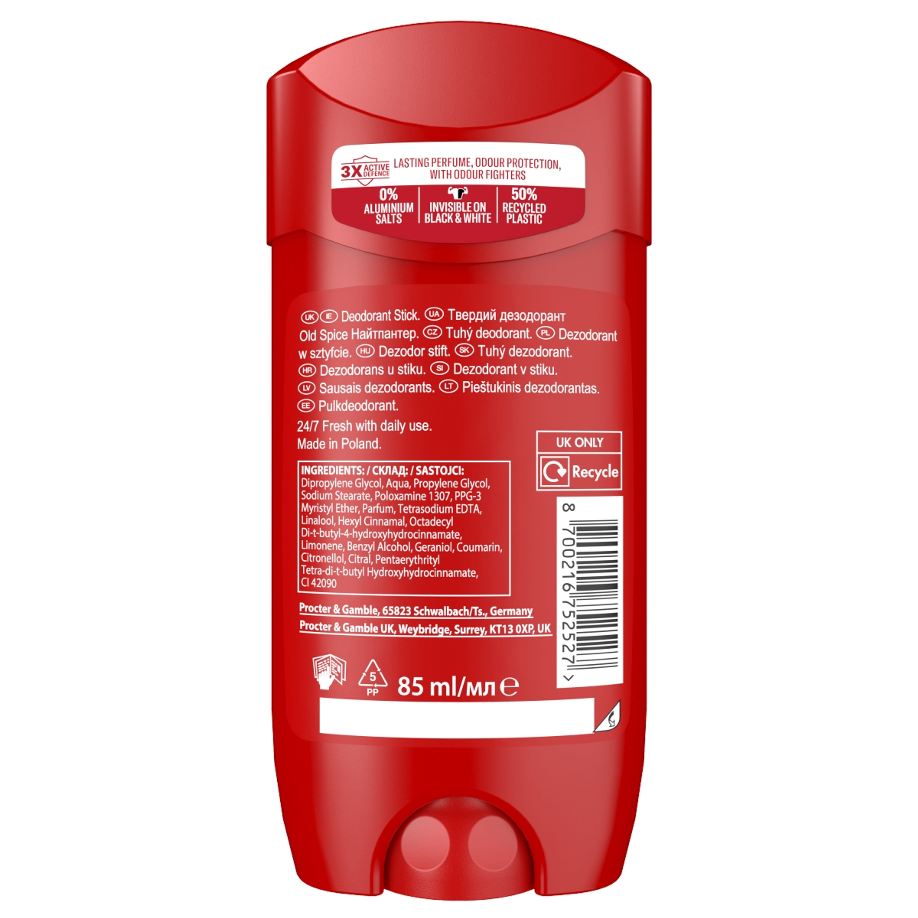 Old Spice Night Panther férfi stift dezodor - 85 ml-2