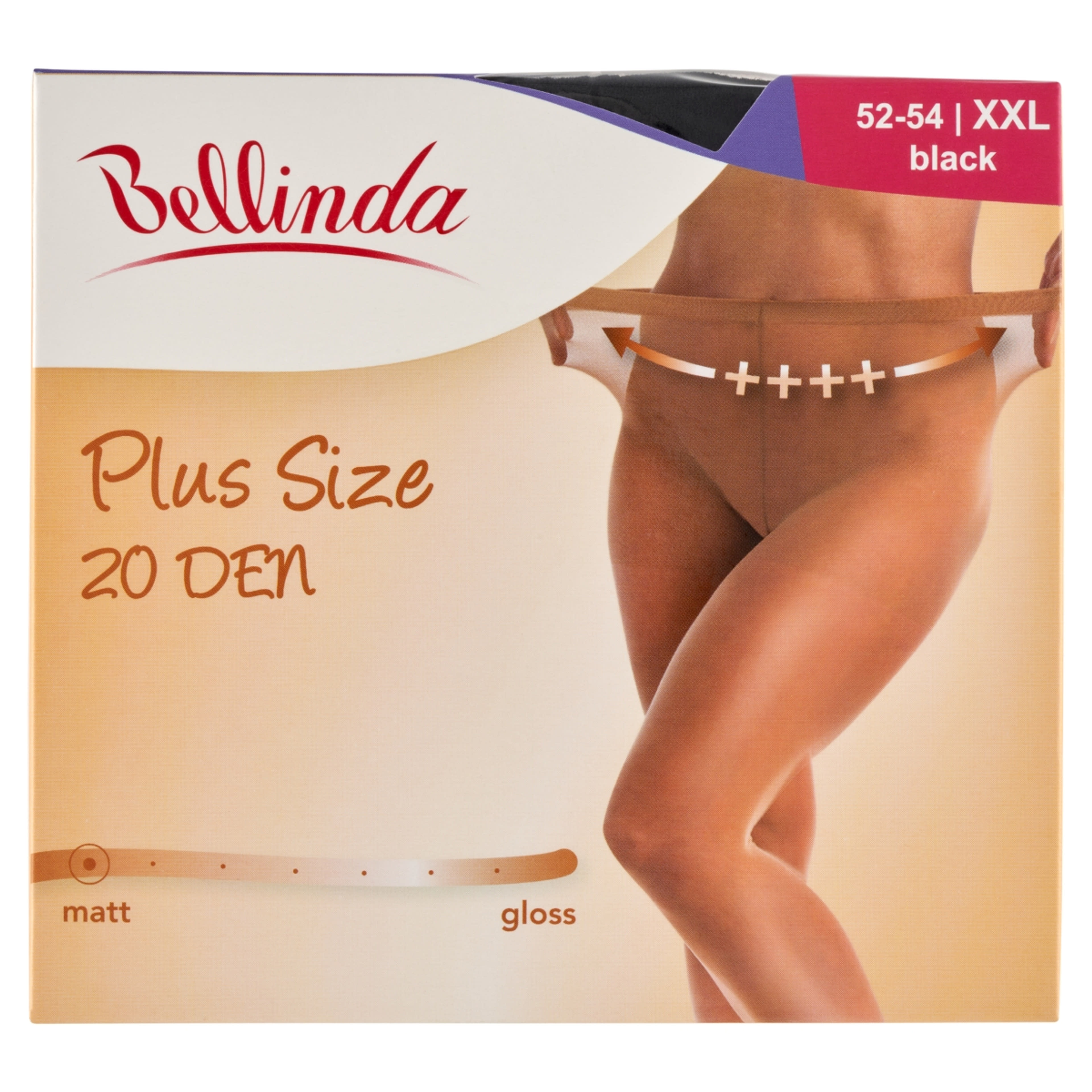 Bellinda Plus Size harisnya, fekete XXL - 1 db-1