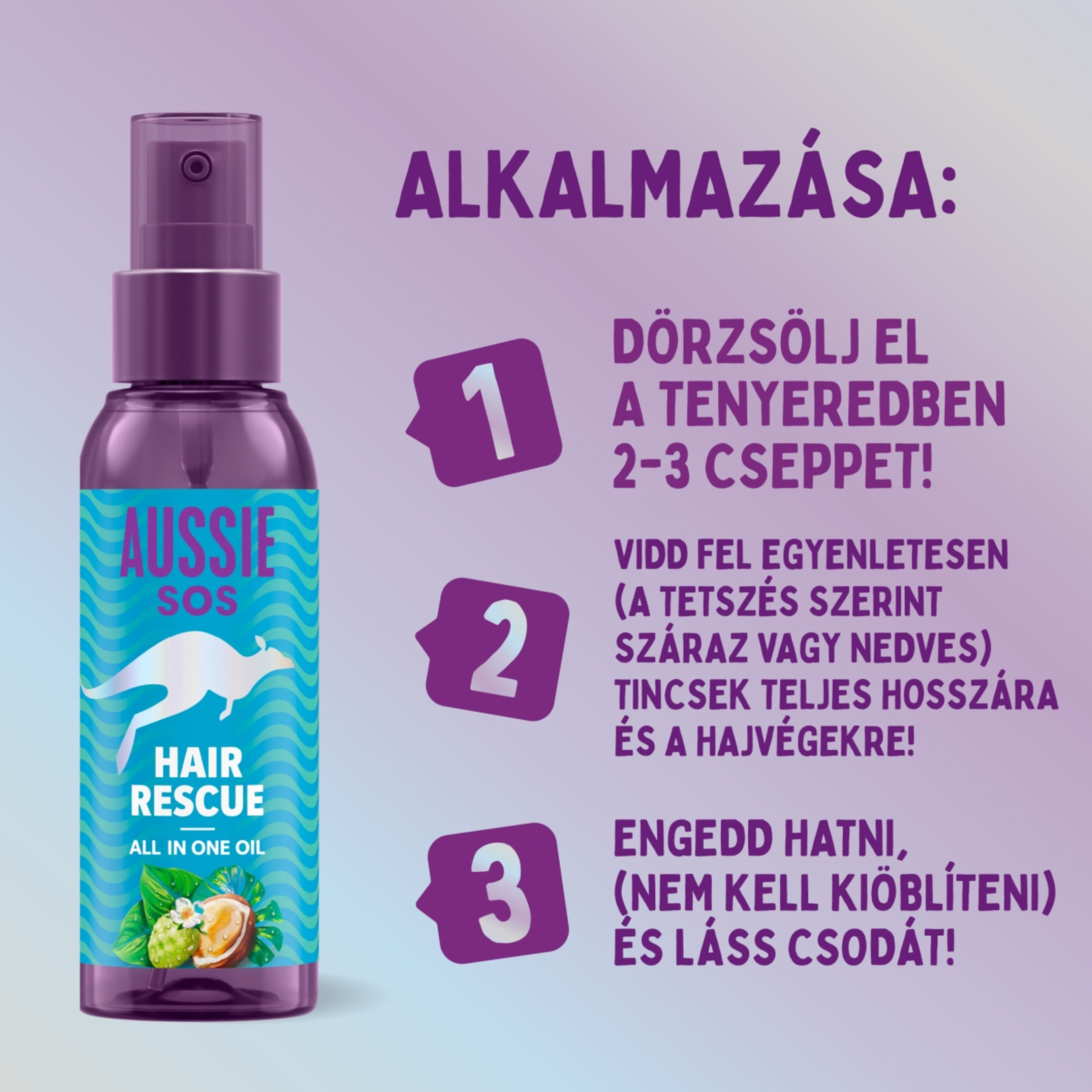 Aussie SOS Hair Rescue szérum olaj - 100 ml-3