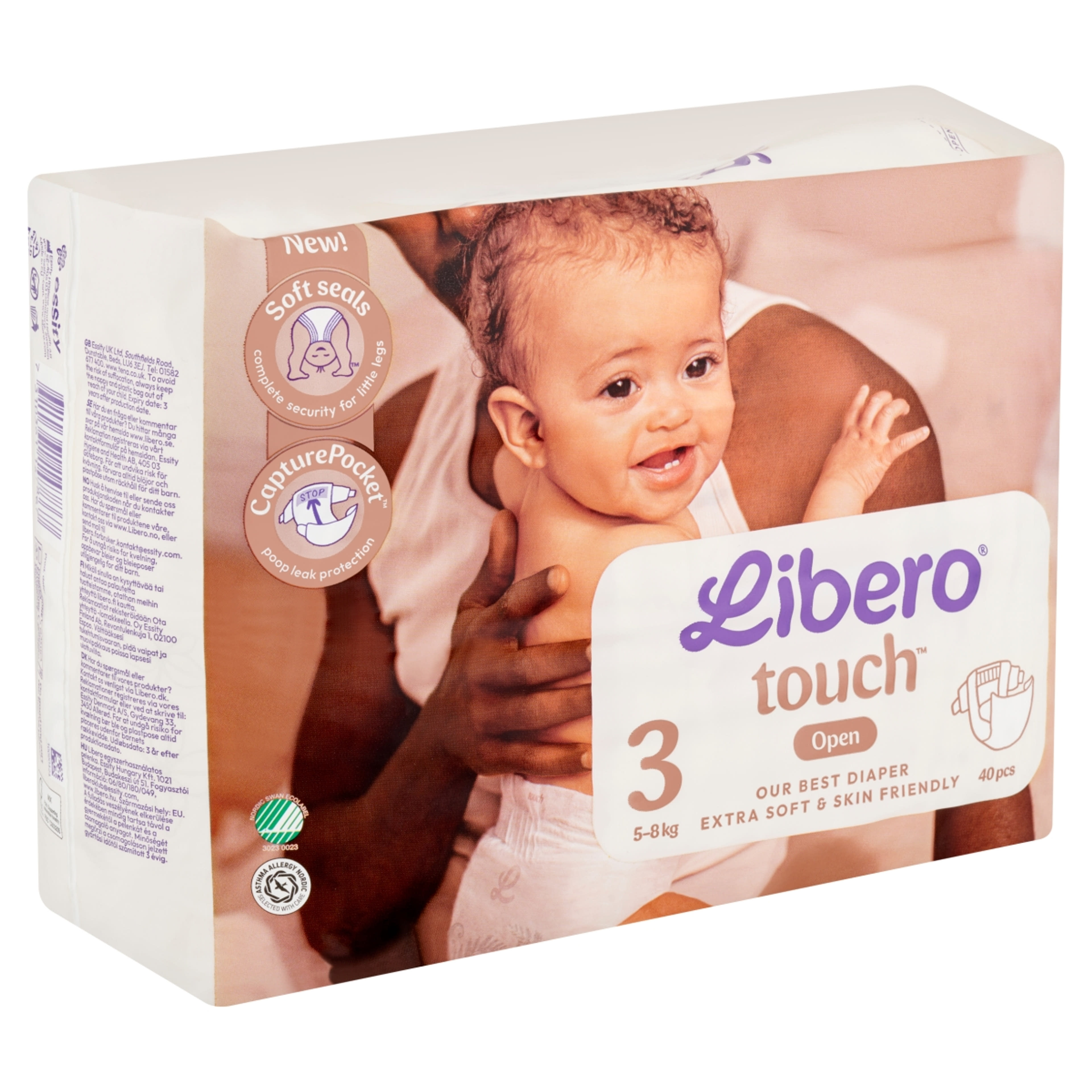Libero Touch nadrágpelenka, méret: 3, 5-8 kg - 40 db-2