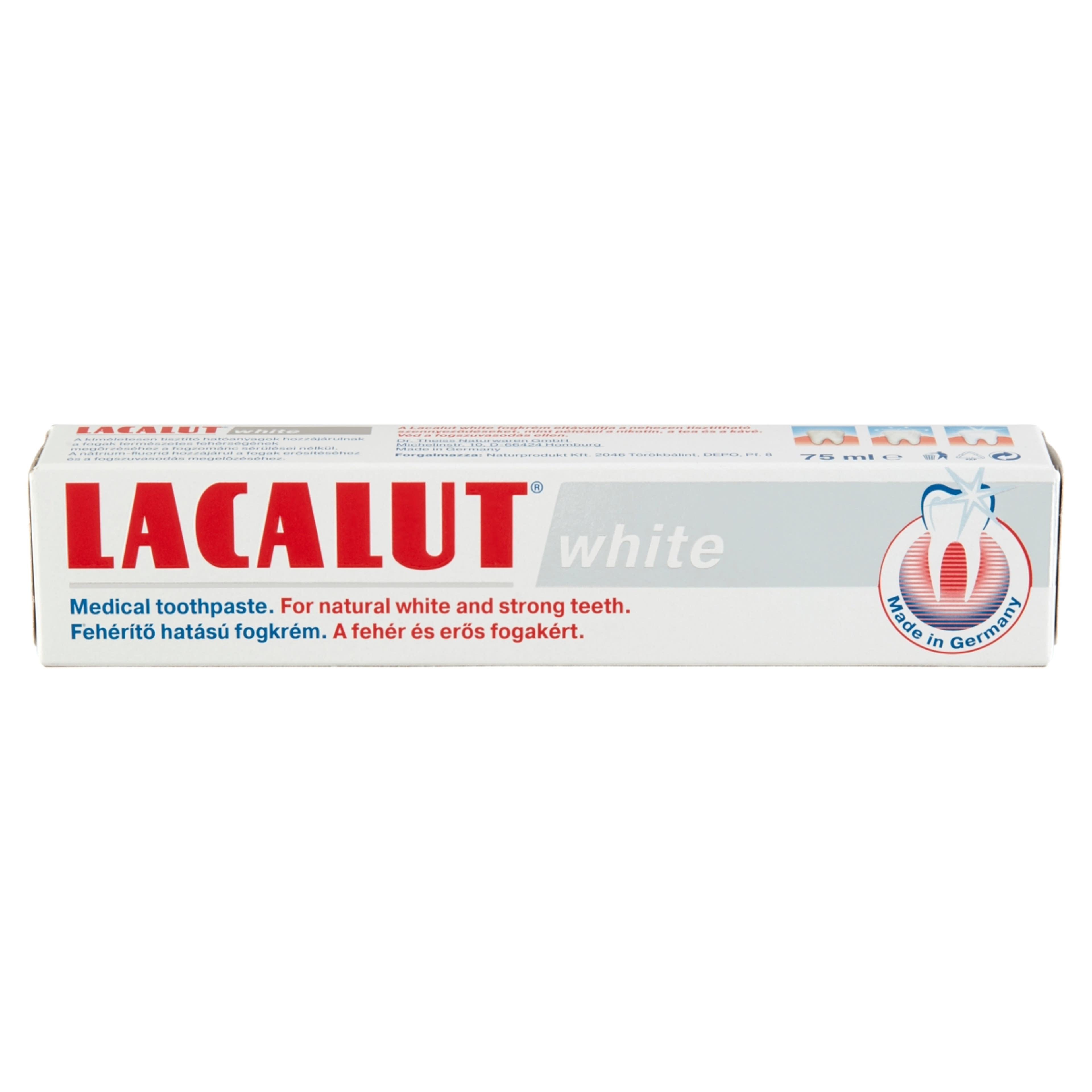 Lacalut White Fehéríto Hatású fogkrém - 75 ml-2