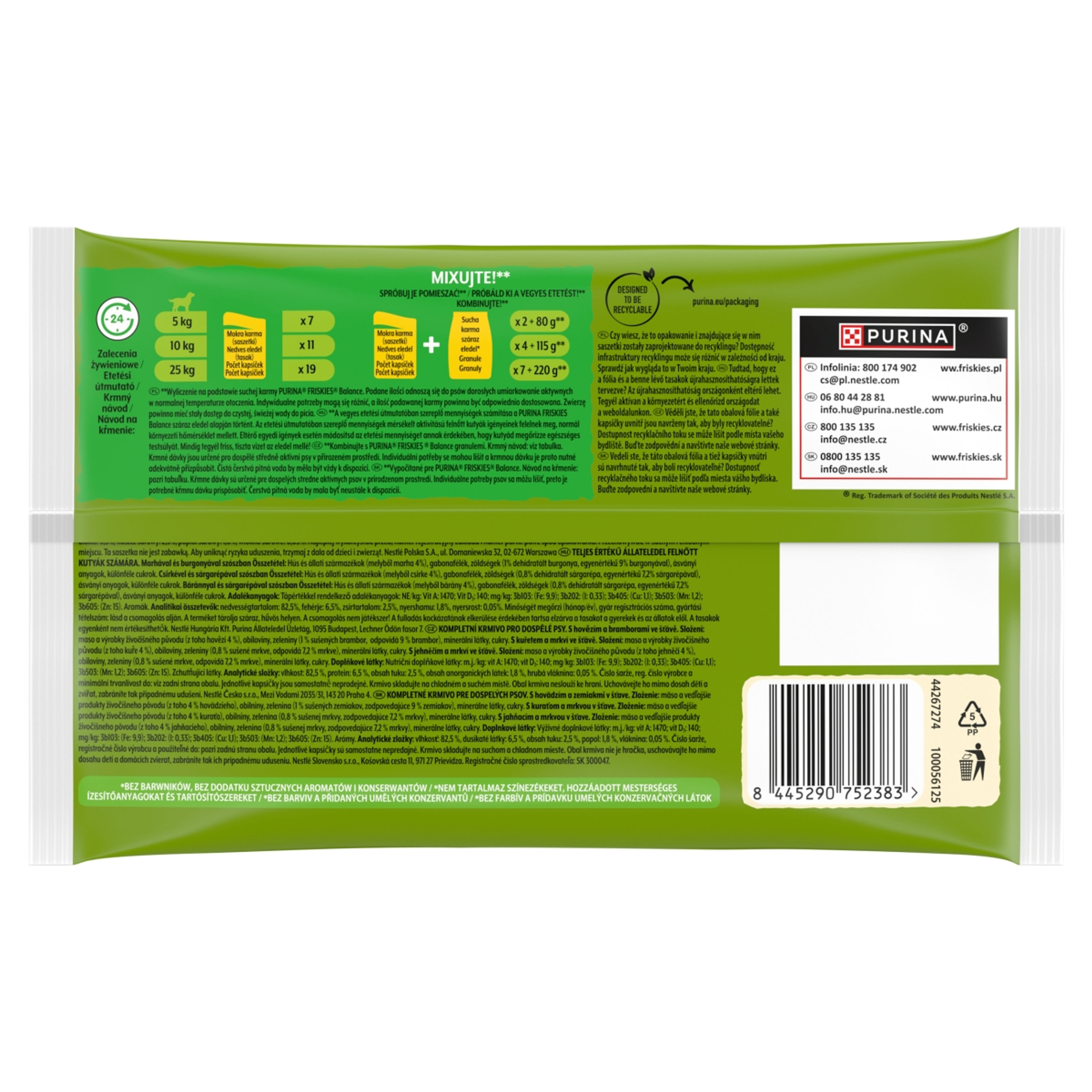 Friskies Adult szószos alutasak kutyáknak 4x85g - 340 g-2