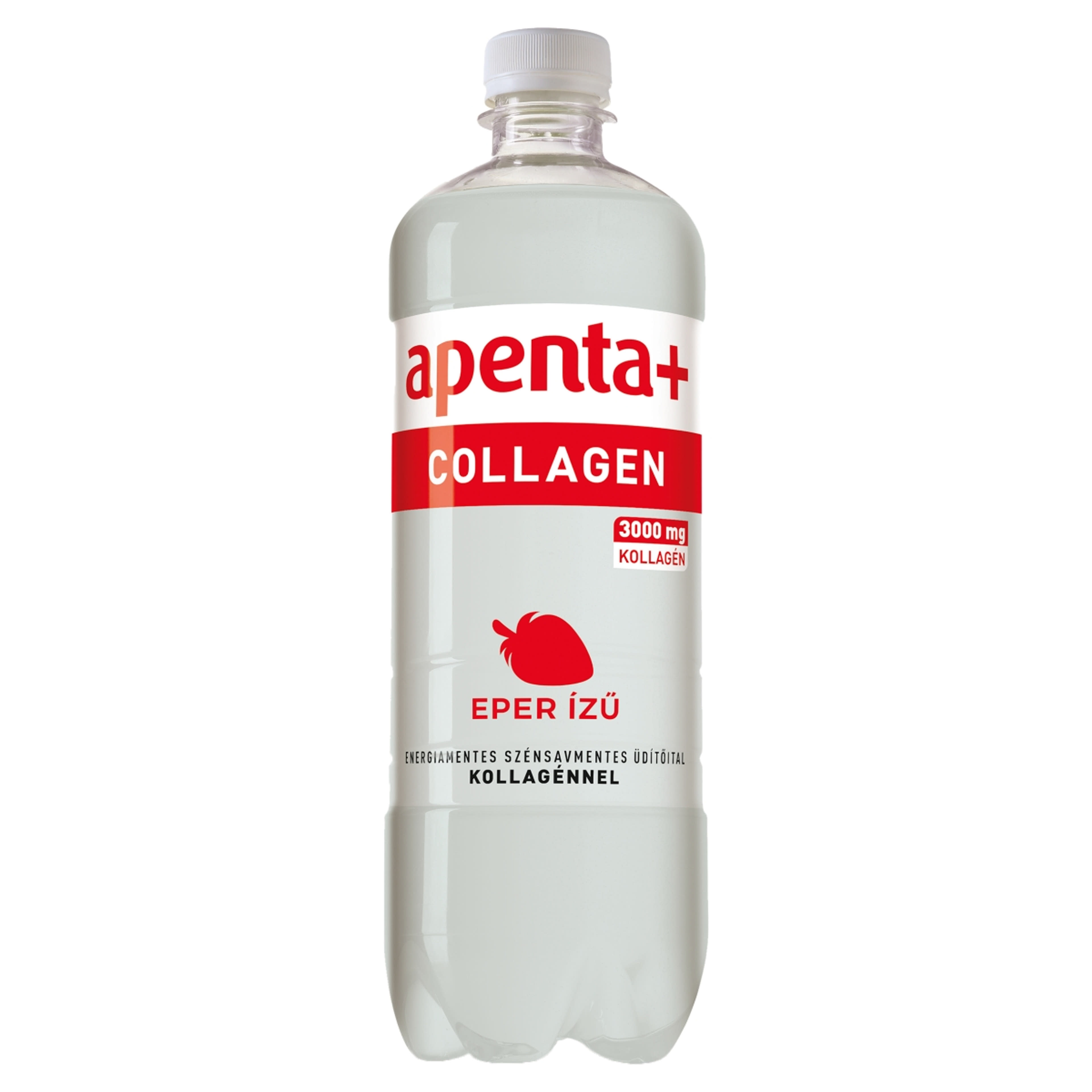 Apenta+ Collagen szénsavmentes üdítőital kollagénnel eper  ízű - 750 ml