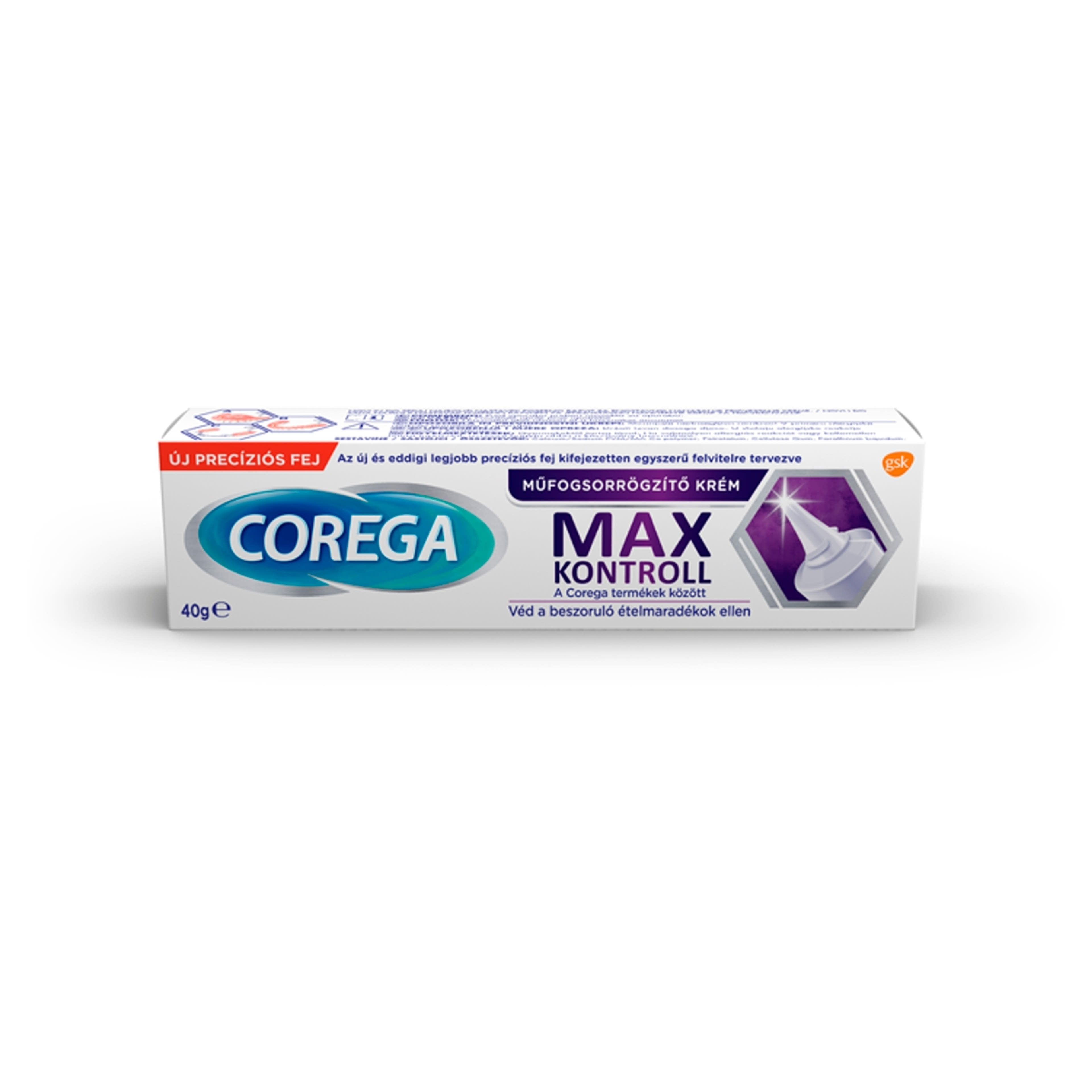 Corega Max Kontroll műfogsorrögzítő krém - 40 g-1