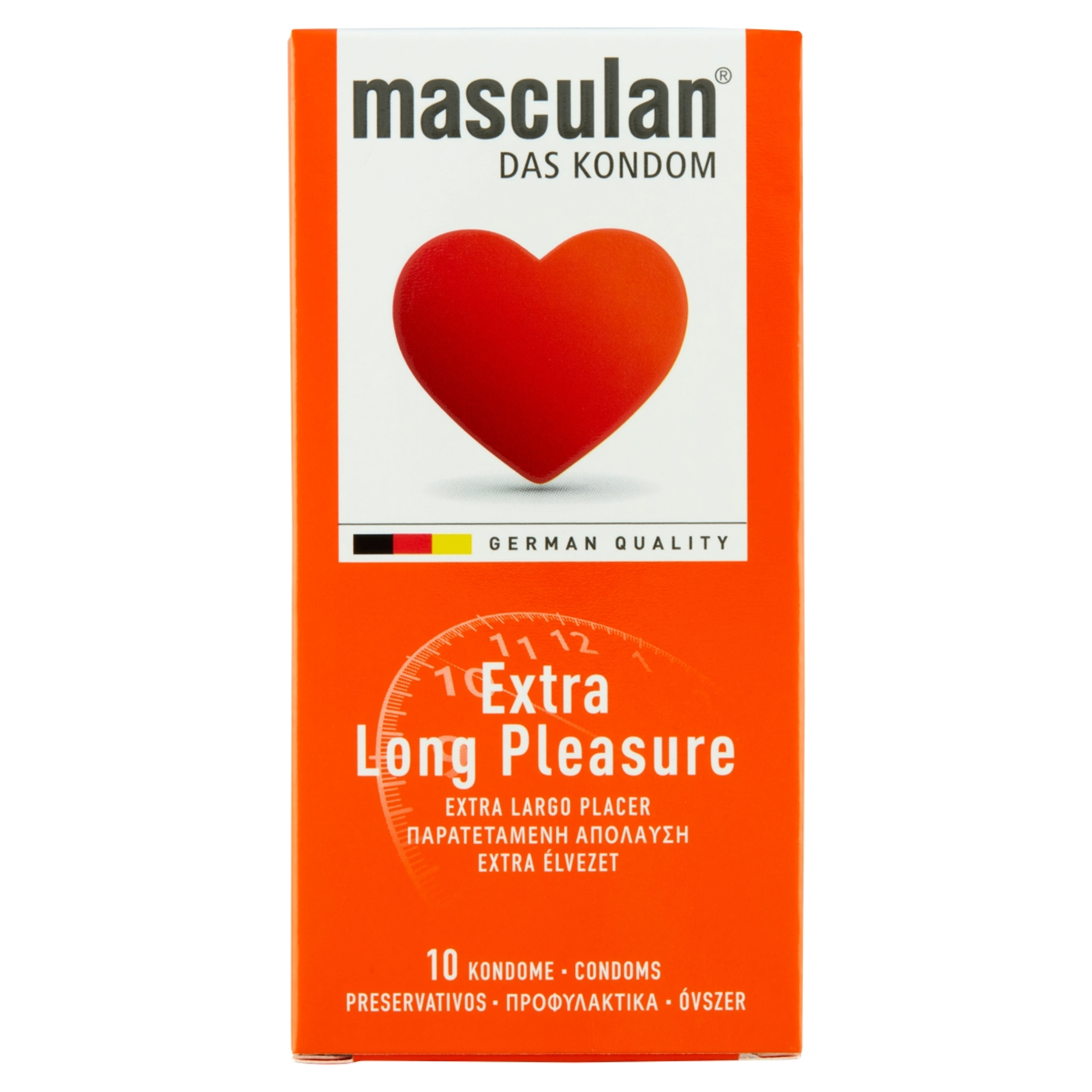 Masculan Extra Long Pleasure óvszer - 10 db-1