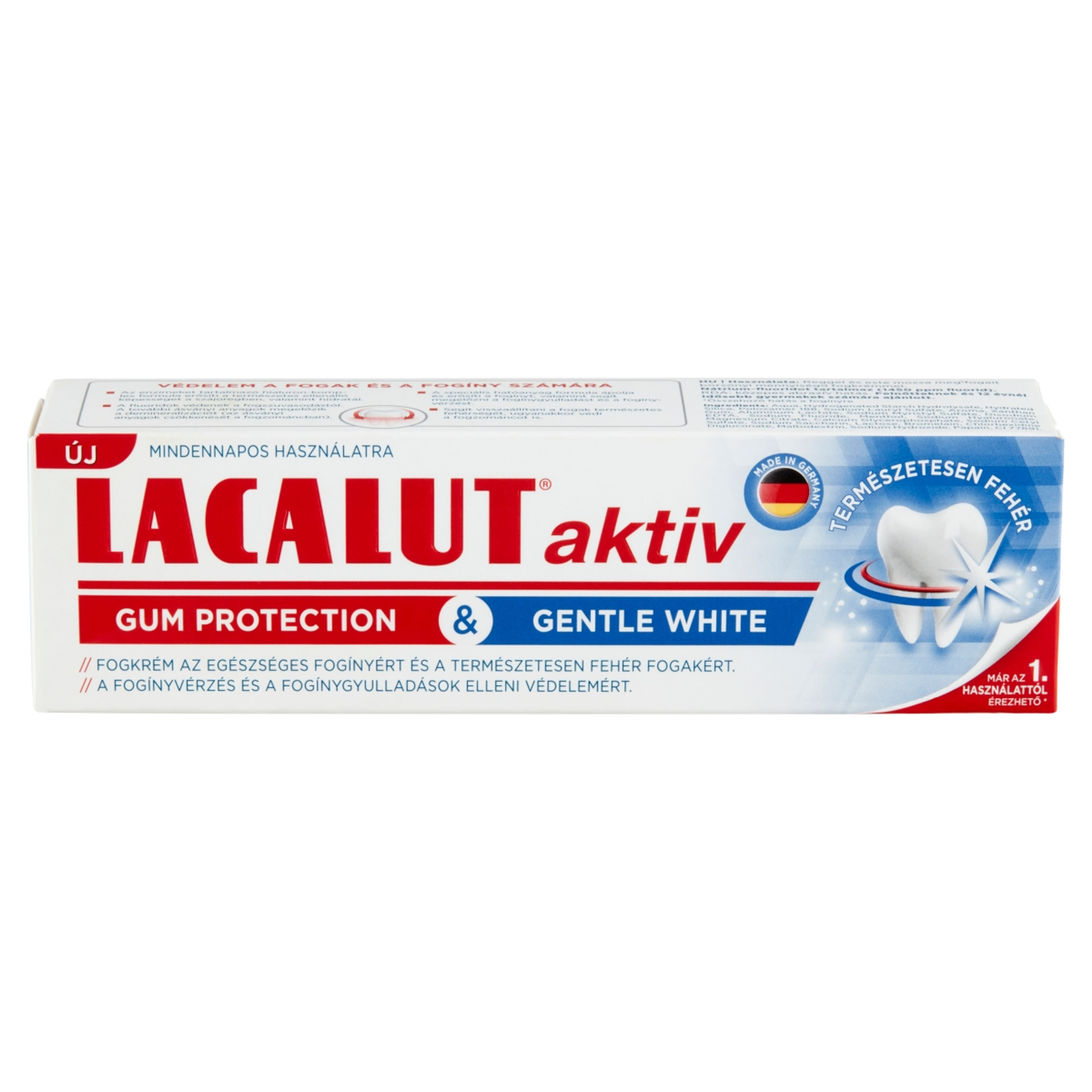 Lacalut Aktiv Gum Protection & Gentle White fogkrém - 75 ml-2