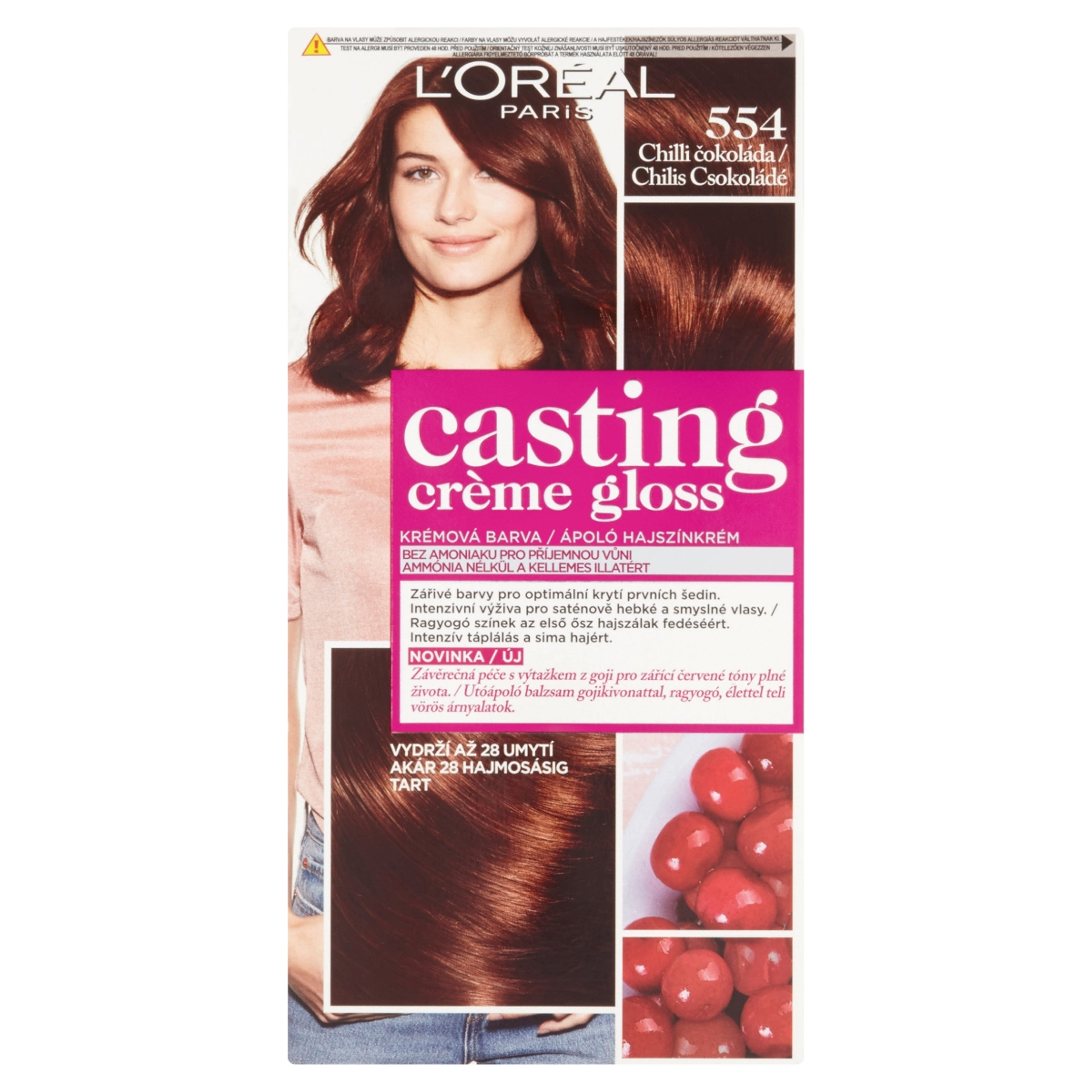 L'Oréal Paris Casting Creme Gloss Hajszínező krém 554 Chilis csokoládé - 1 db