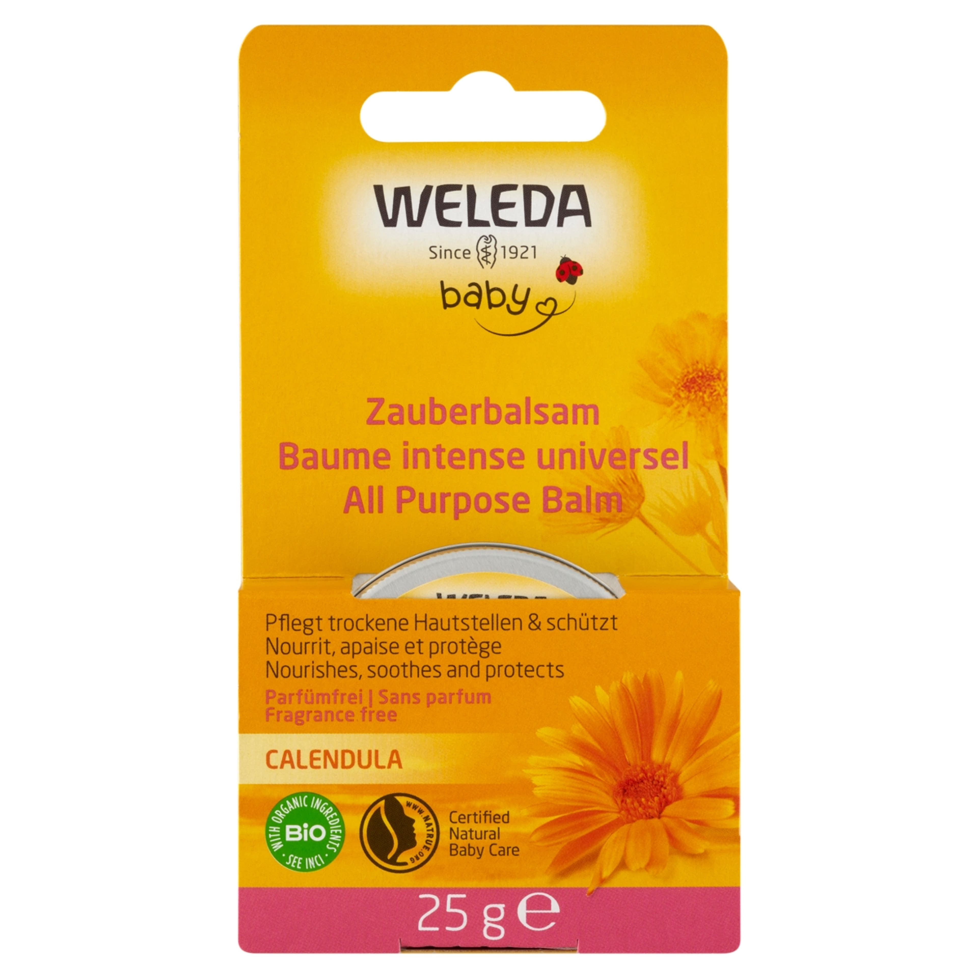 Weleda Bio körömvirágos natúr védőbalzsam babáknak - 25 g