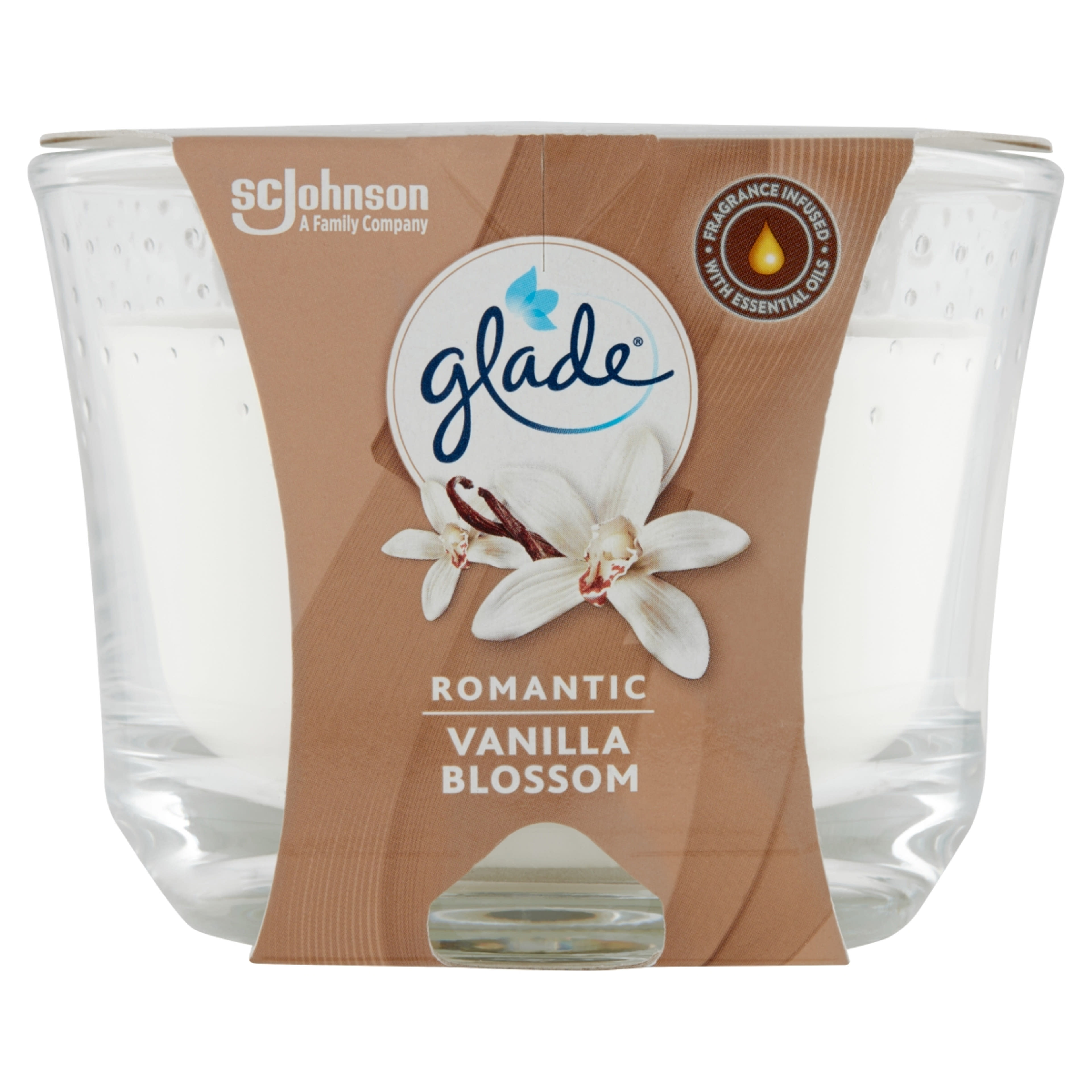 Glade Romantic Vanilla Blossom óriás illatgyertya - 224 g