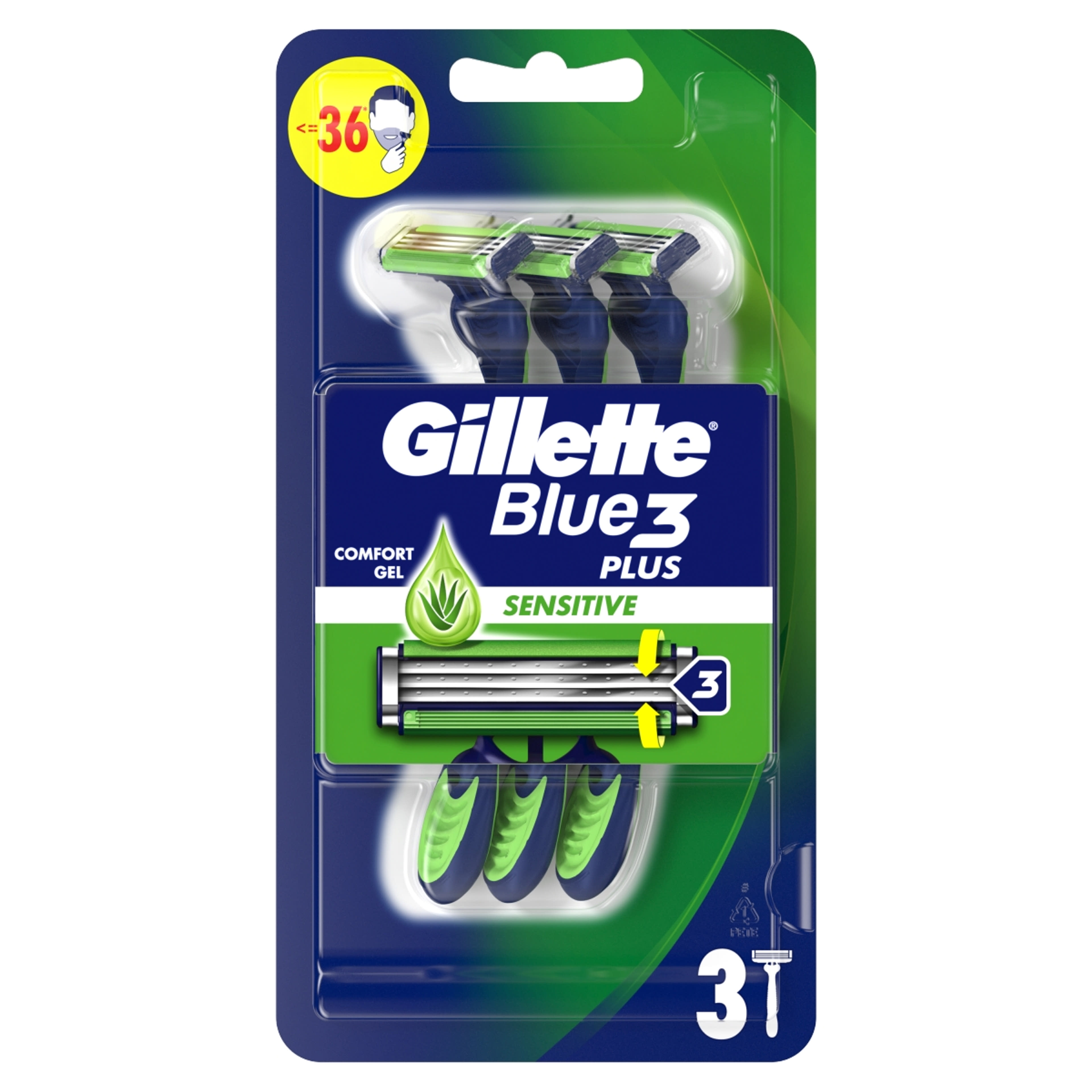 Gillette Blue 3 Sensitive eldobható borotva - 3 db-1