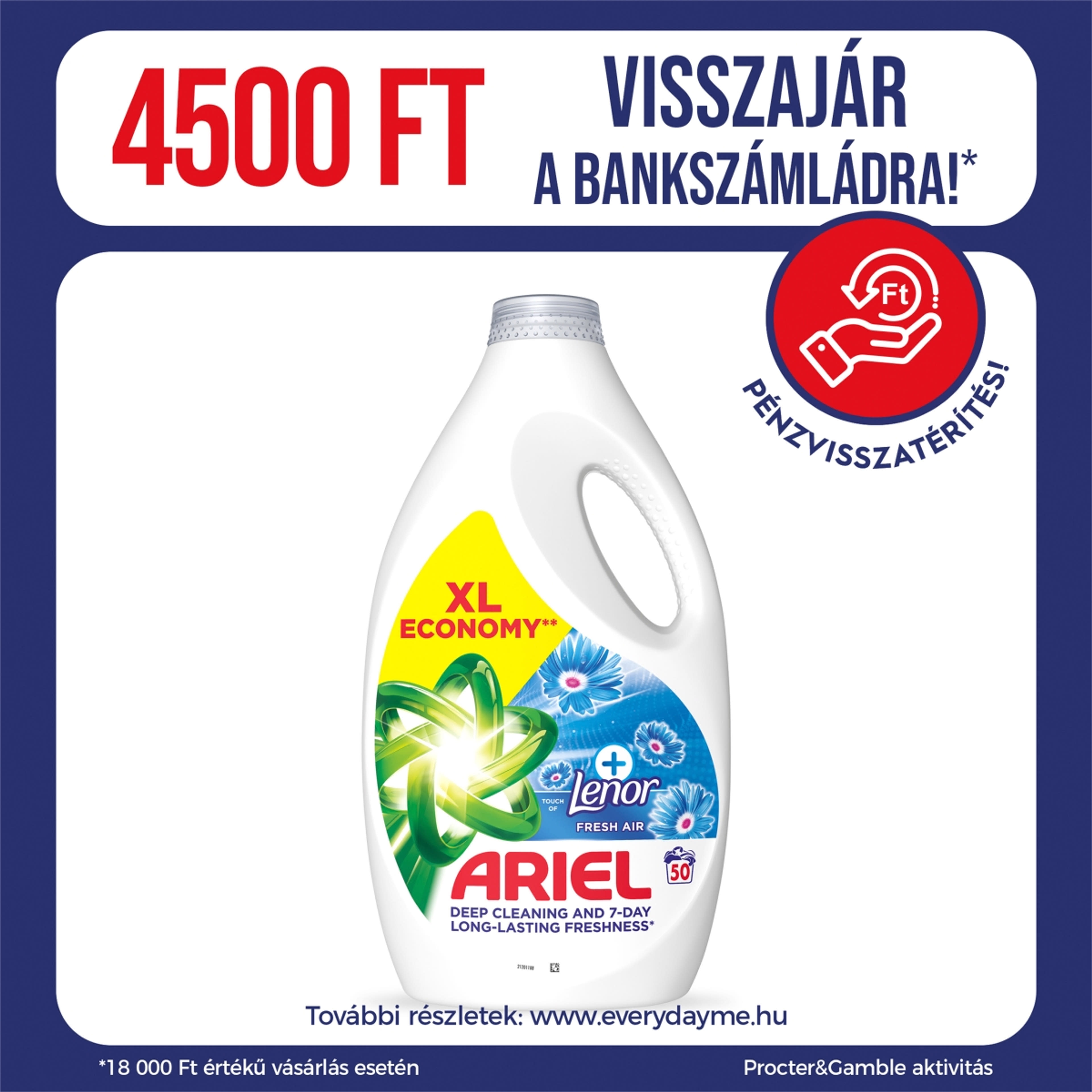Ariel Fresh Air folyékony mosószer, 50 mosáshoz - 2250 ml