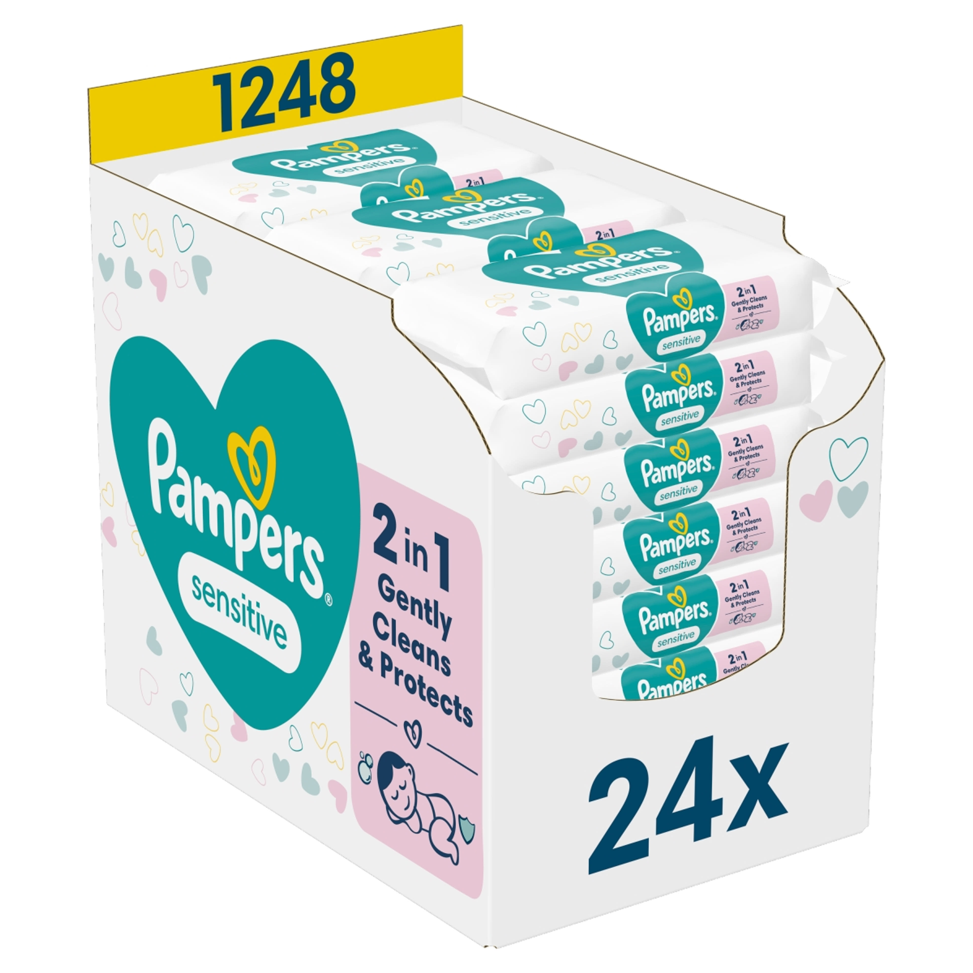 Pampers Sensitive Nedves Baba törlőkendő - 1248 db-6